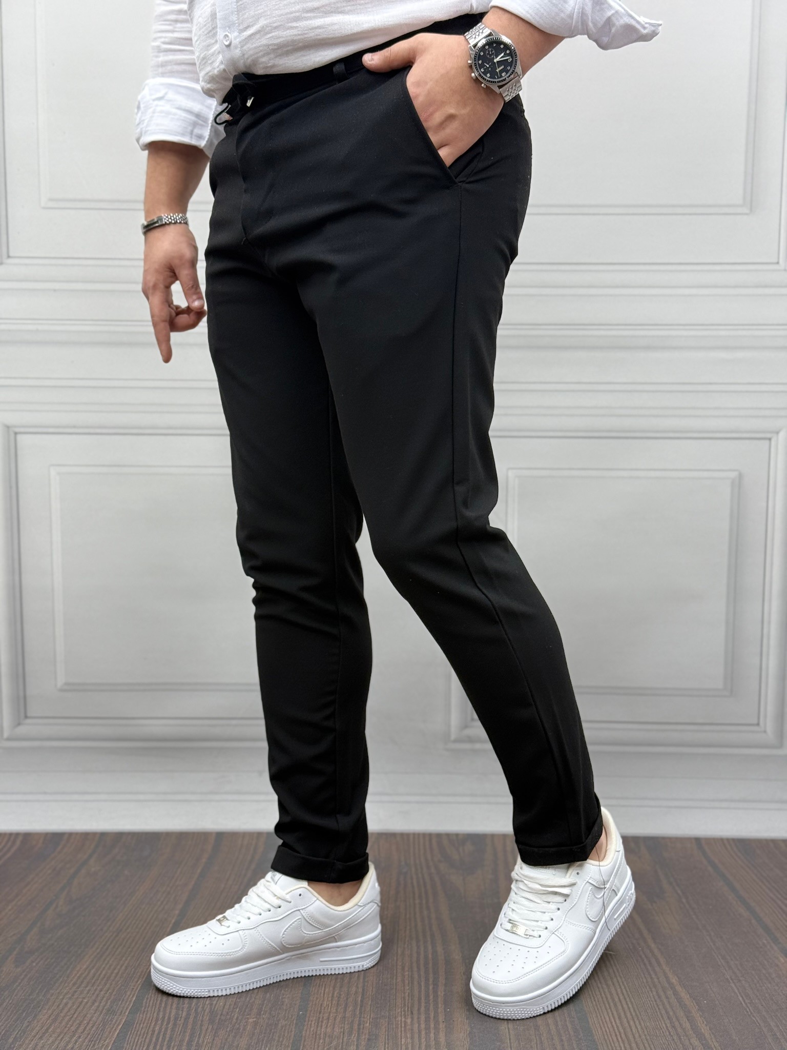 İtalyan Kesim İpli Jogger Pantolon