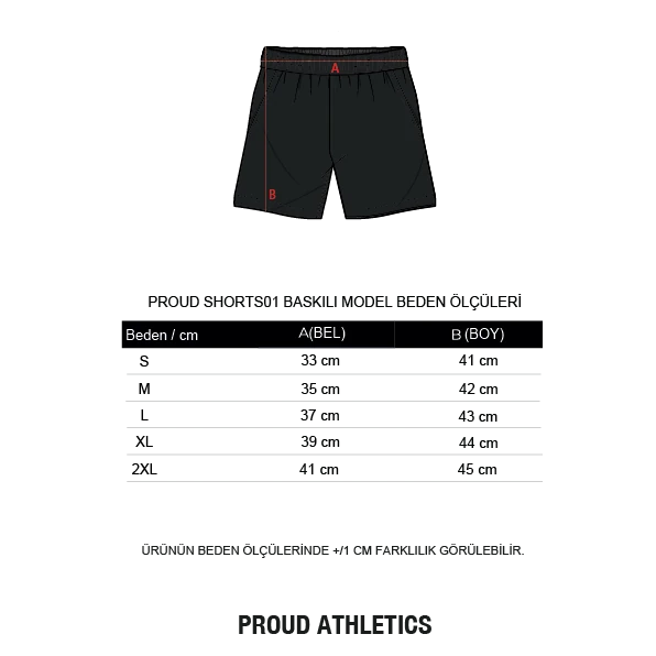 Proud Shorts01 Baskılı