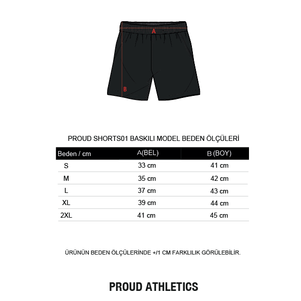 PROUD SHORTS01 Baskılı (Krem)