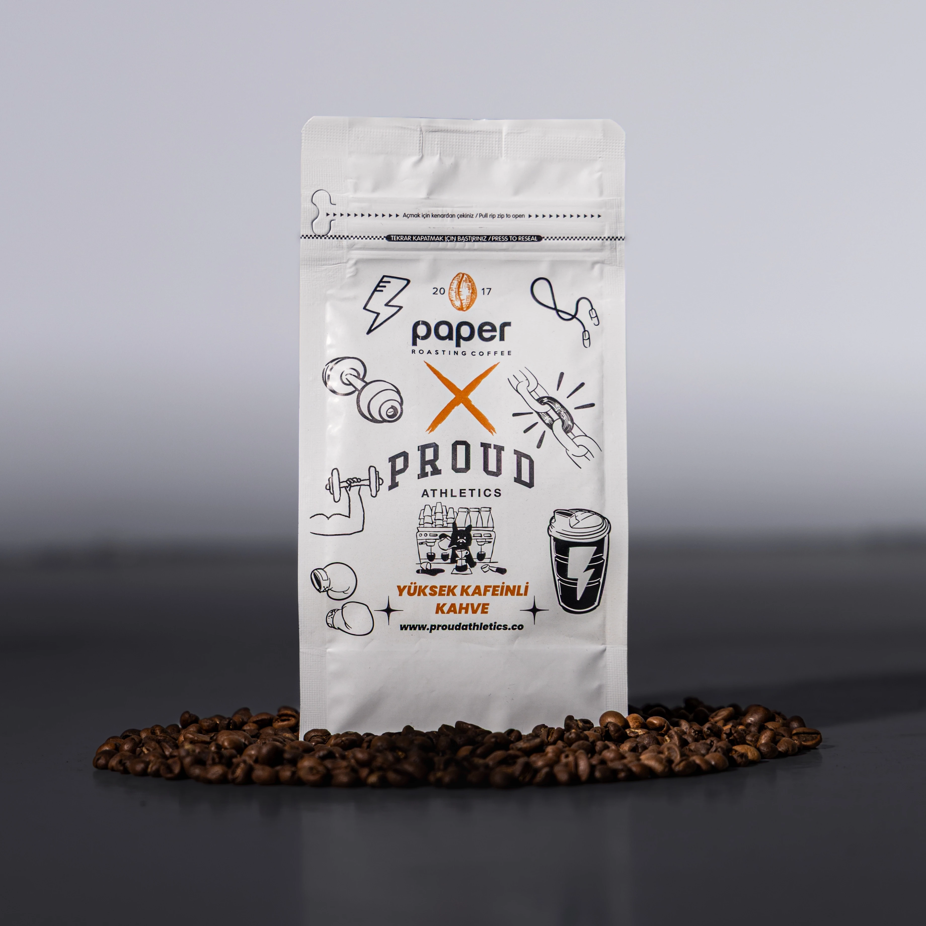 Proud x Paper Coffee Roasting Yüksek Kafeinli Kahve