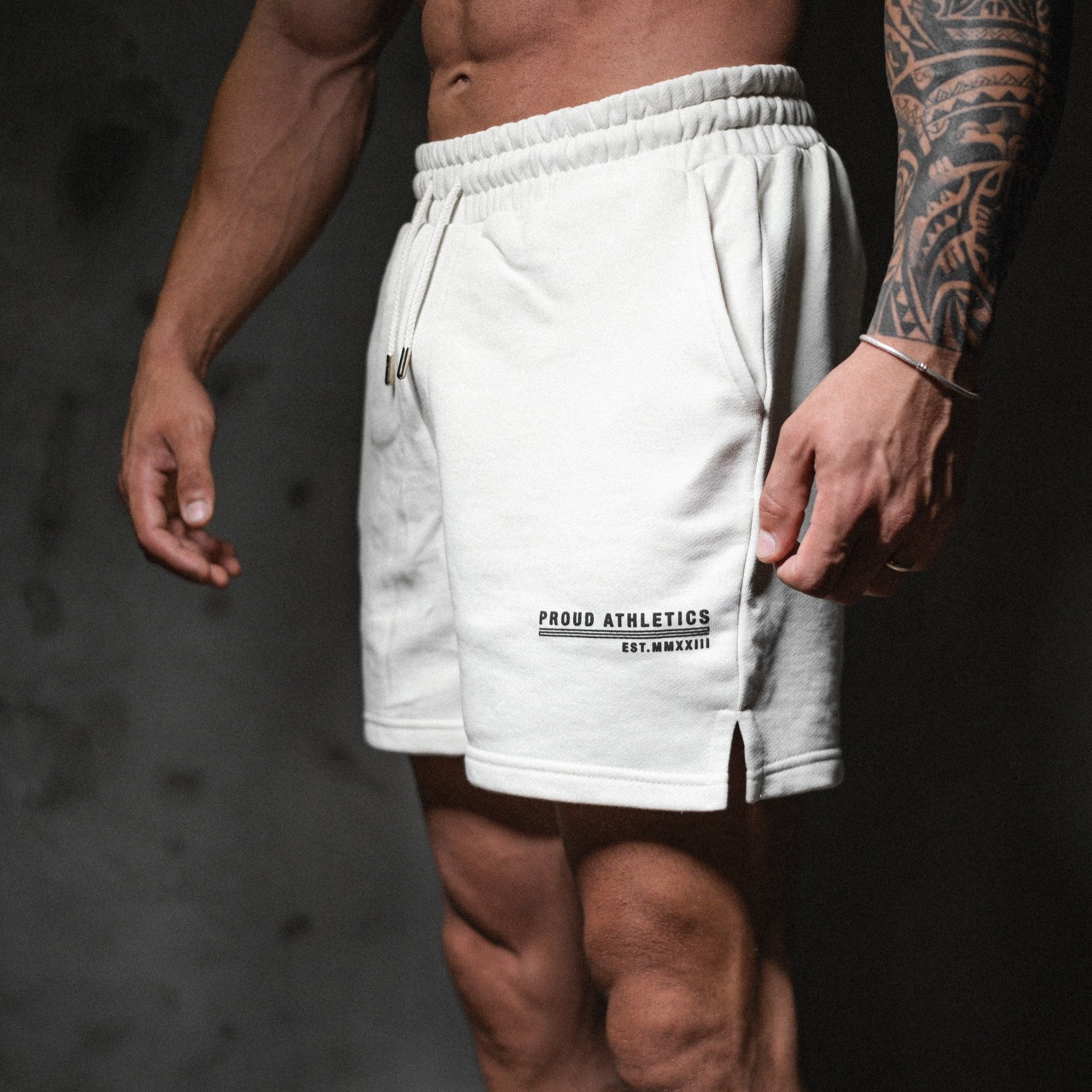 PROUD SHORTS01 Baskılı (Krem)