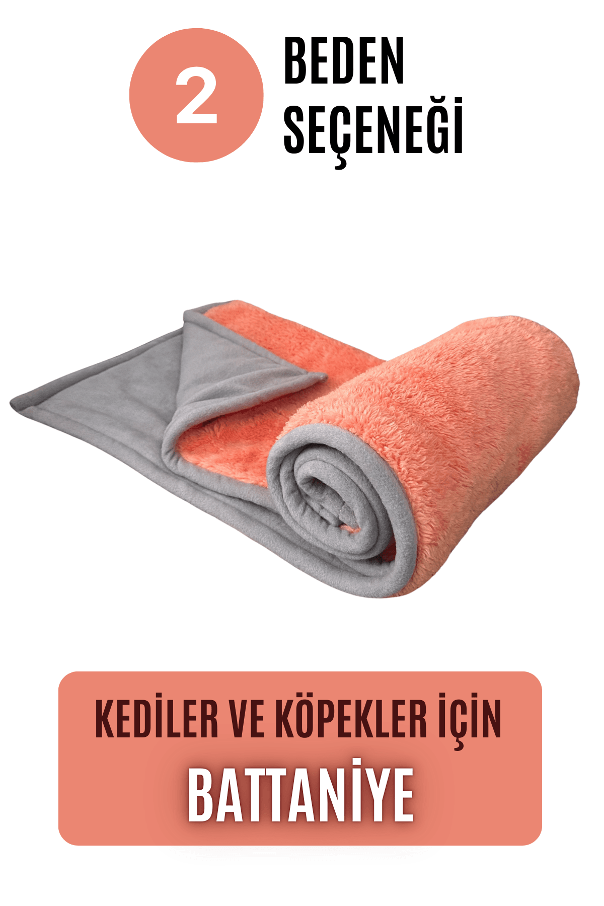 Kedi ve Köpek Battaniyesi - Çift Katlı, Yıkanabilir 