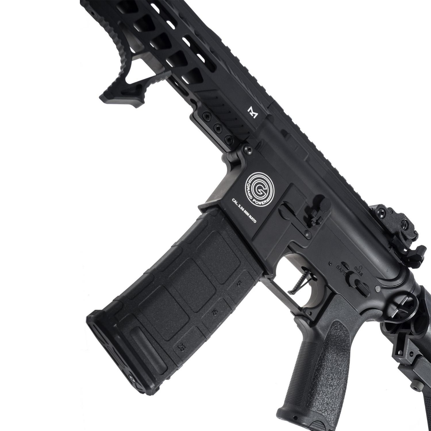 Delta Armory Grand Power M4 AR15 10inch M-LOK ALPHA PIL SARJ SET Airsoft Tüfek / Siyah DA-GP-A14