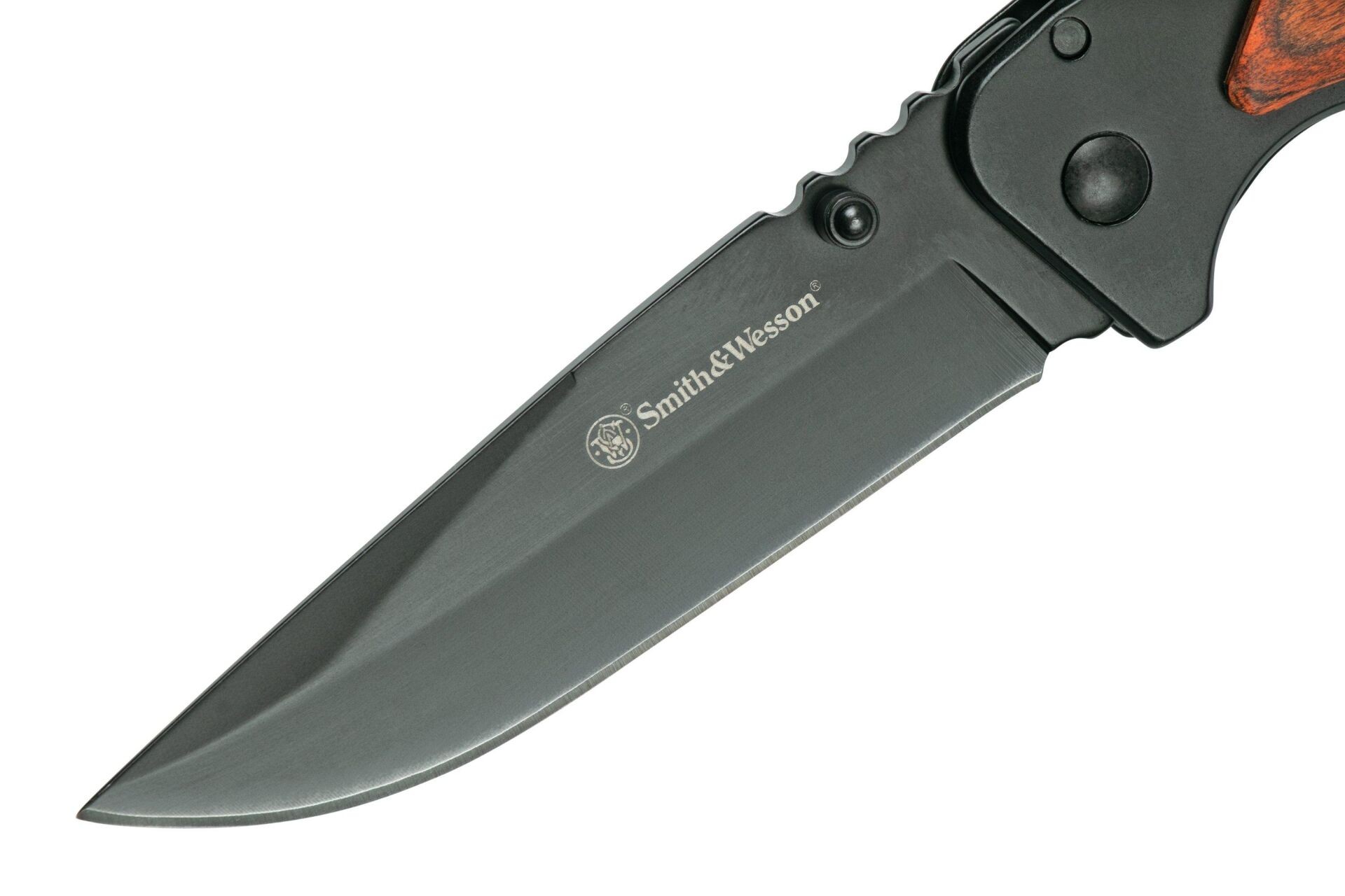 Smith & Wesson® Wood Handle Katlanır Cep Çakısı 1147091