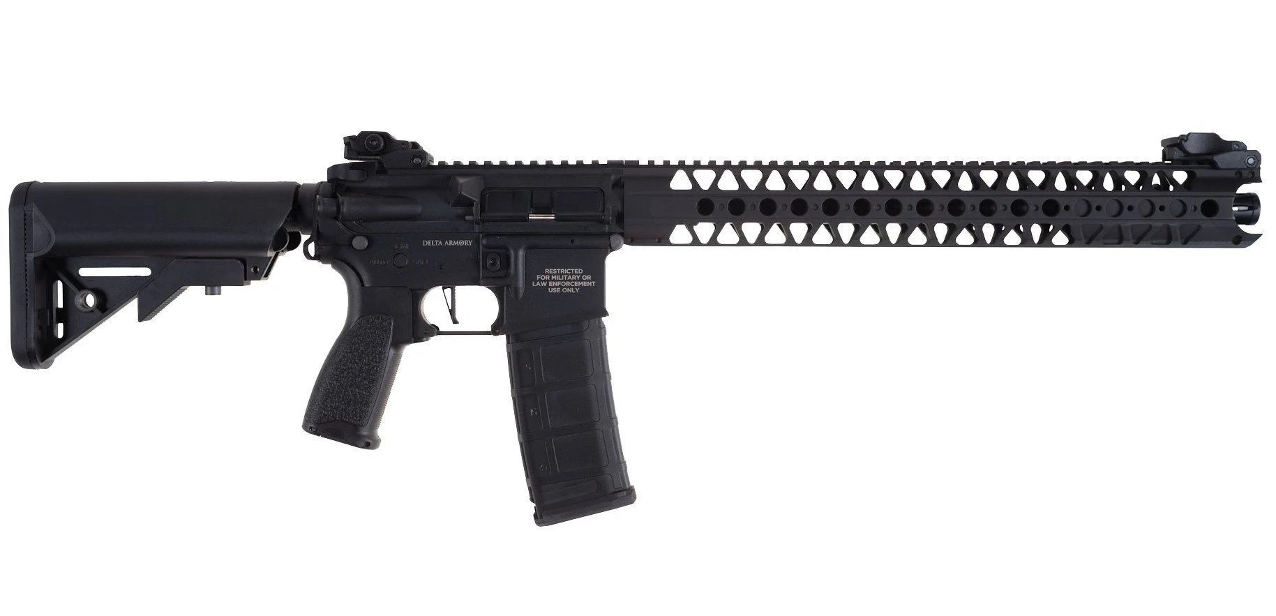 Delta Armory AR15 LA 16,2” BRAVO PIL ŞARJ SET Airsoft Tüfek / Siyah DA-B12