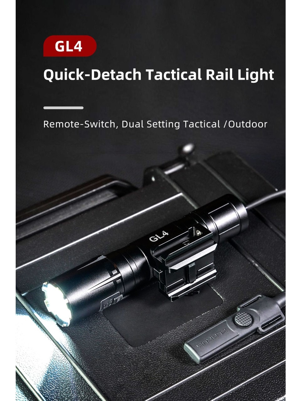 Klarus GL4 Tactical Rail 3300 Lümen Tüfek Feneri