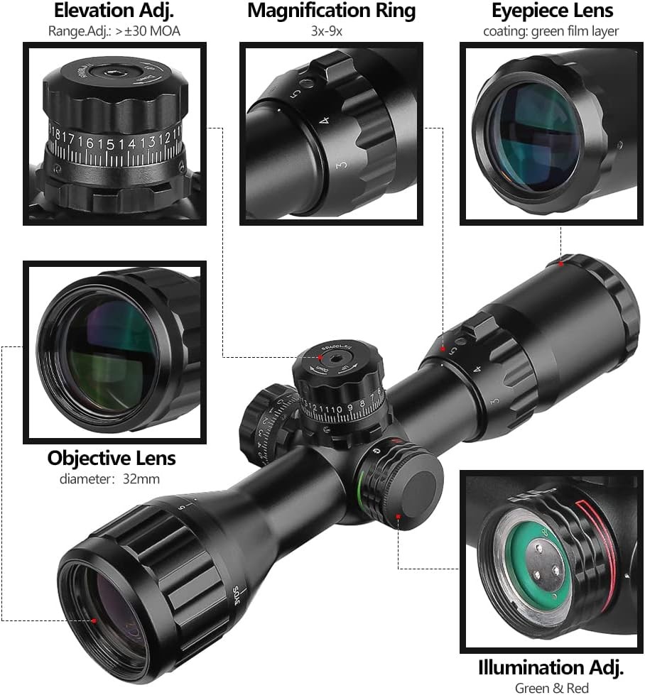 Spina 3-9x32 AO (SCOC-012) Dürbün