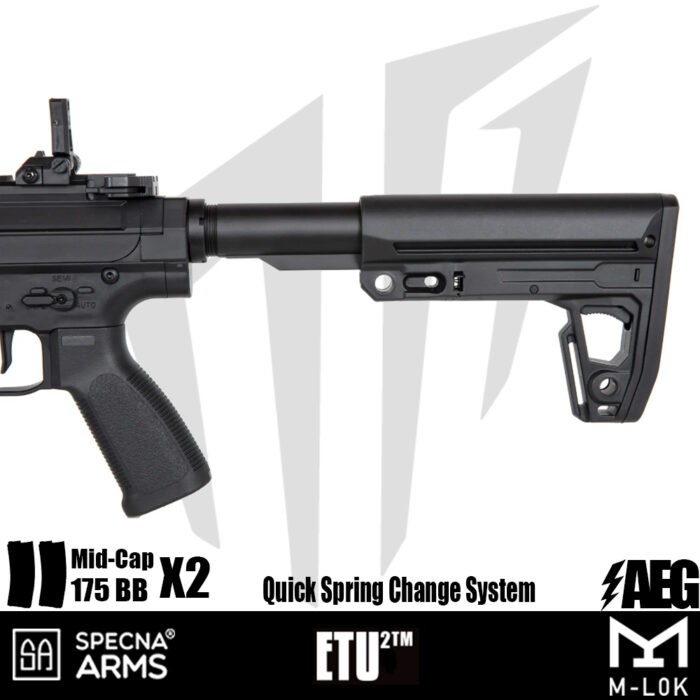 Specna Arms SA-F21 FLEX™ ETU2™ Airsoft Tüfeği – Siyah