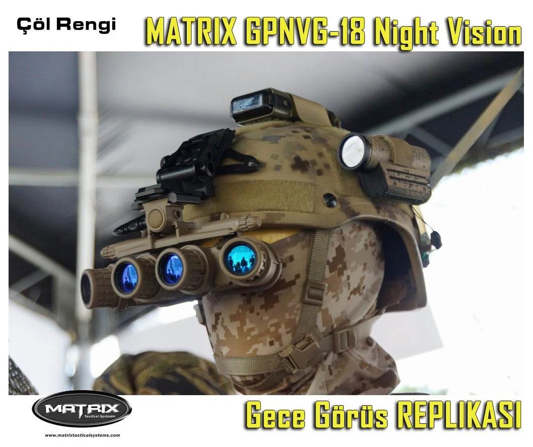 MATRIX GPNVG-18 Airsoft Kask Tipi Sahte Optik Nişangahı DESERT - ÇÖL RENGİ