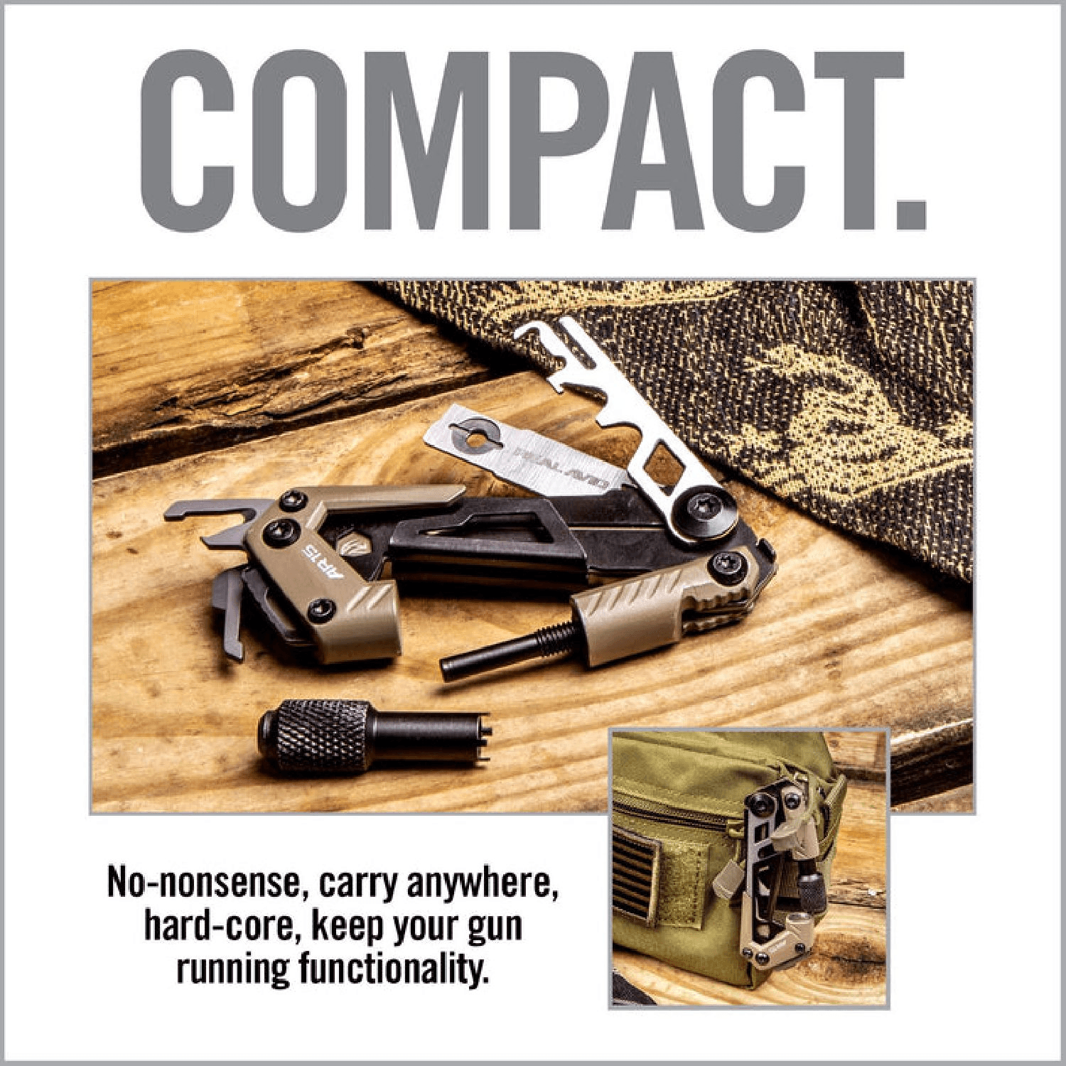 REAL AVID Gun Tool Core® - AR15 Critical Task Carry Tool