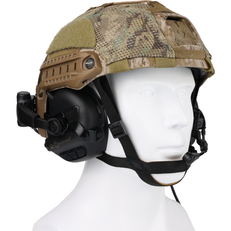 EARMOR M32X PLUS Kask Atış Kulaklığı Kulak Koruma Telsiz Yuvalı (Black) Siyah (KULAKLIK)