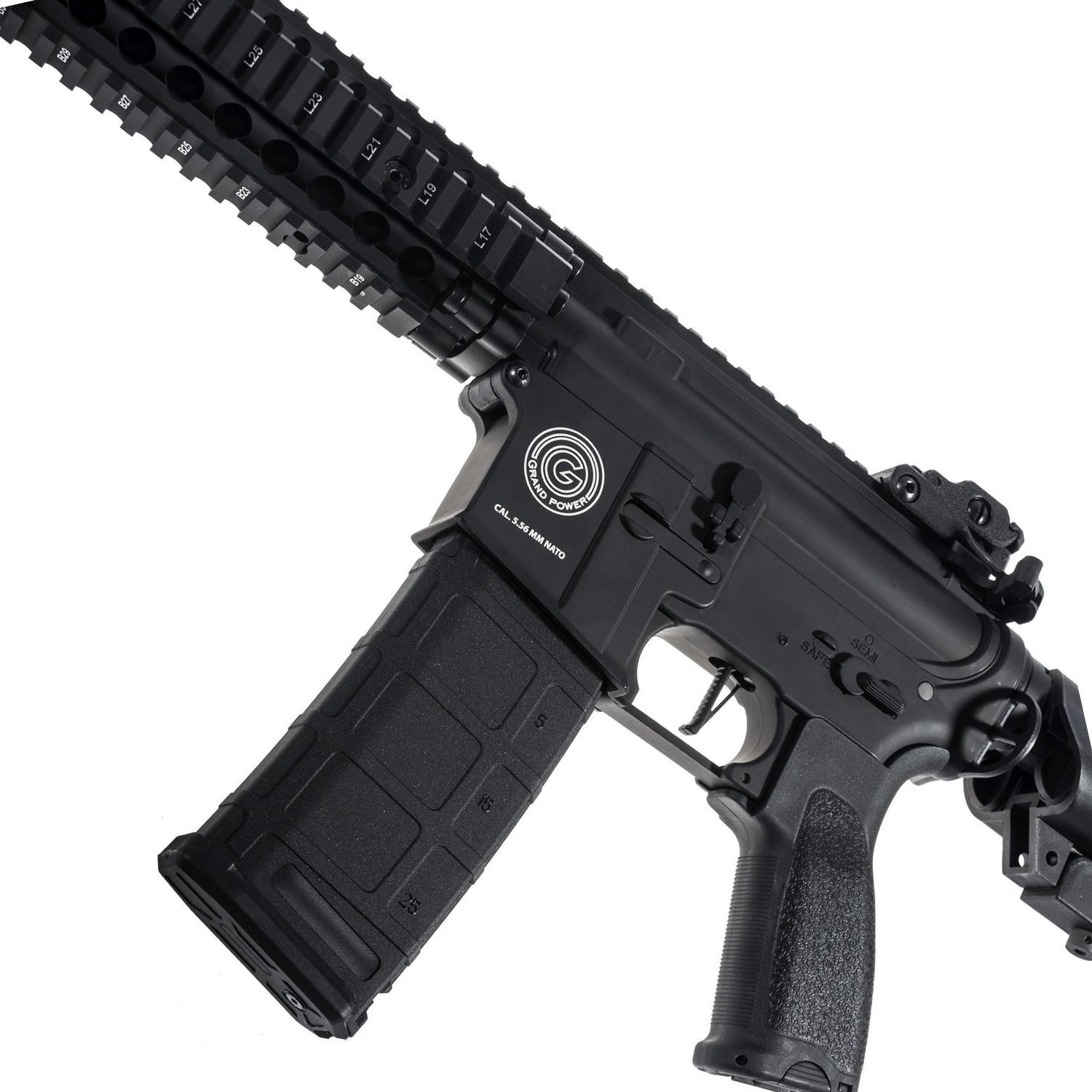 Delta Armory Grand Power AR15 MK18 ALPHA PIL SARJ SET Airsoft Tüfek / Siyah DA-GP-A07
