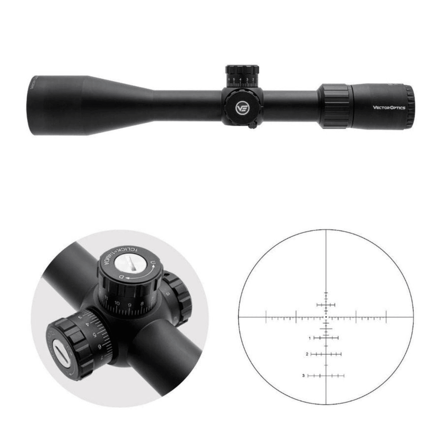 HATSAN FACTOR SNİPER-S 6,35 mm Vector Optics Everest 3-18x50SFP Gen II Kampanya