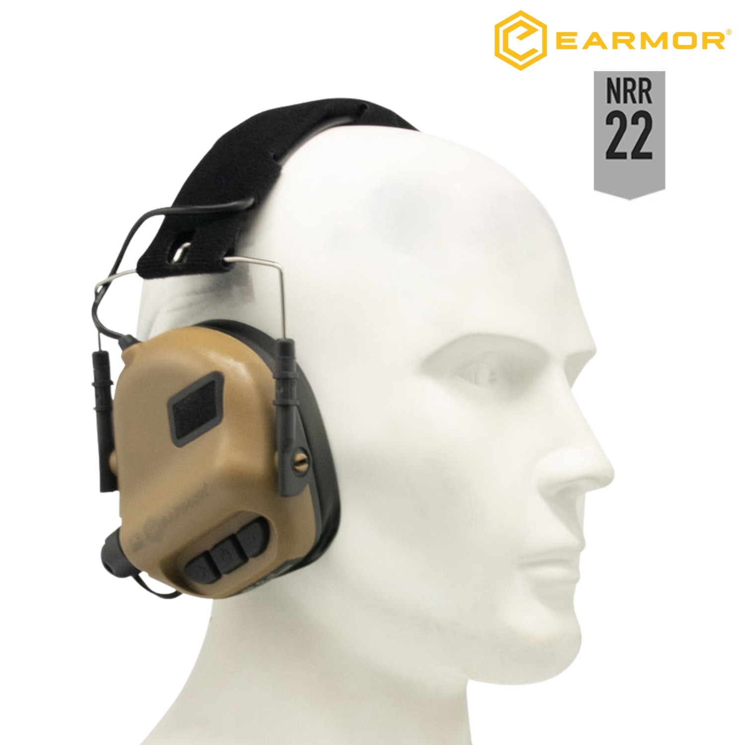OPSMEN EARMOR M31 MOD3 Aktif Koruma Atış Kulaklığı (Coyote Brown) Kahverengi