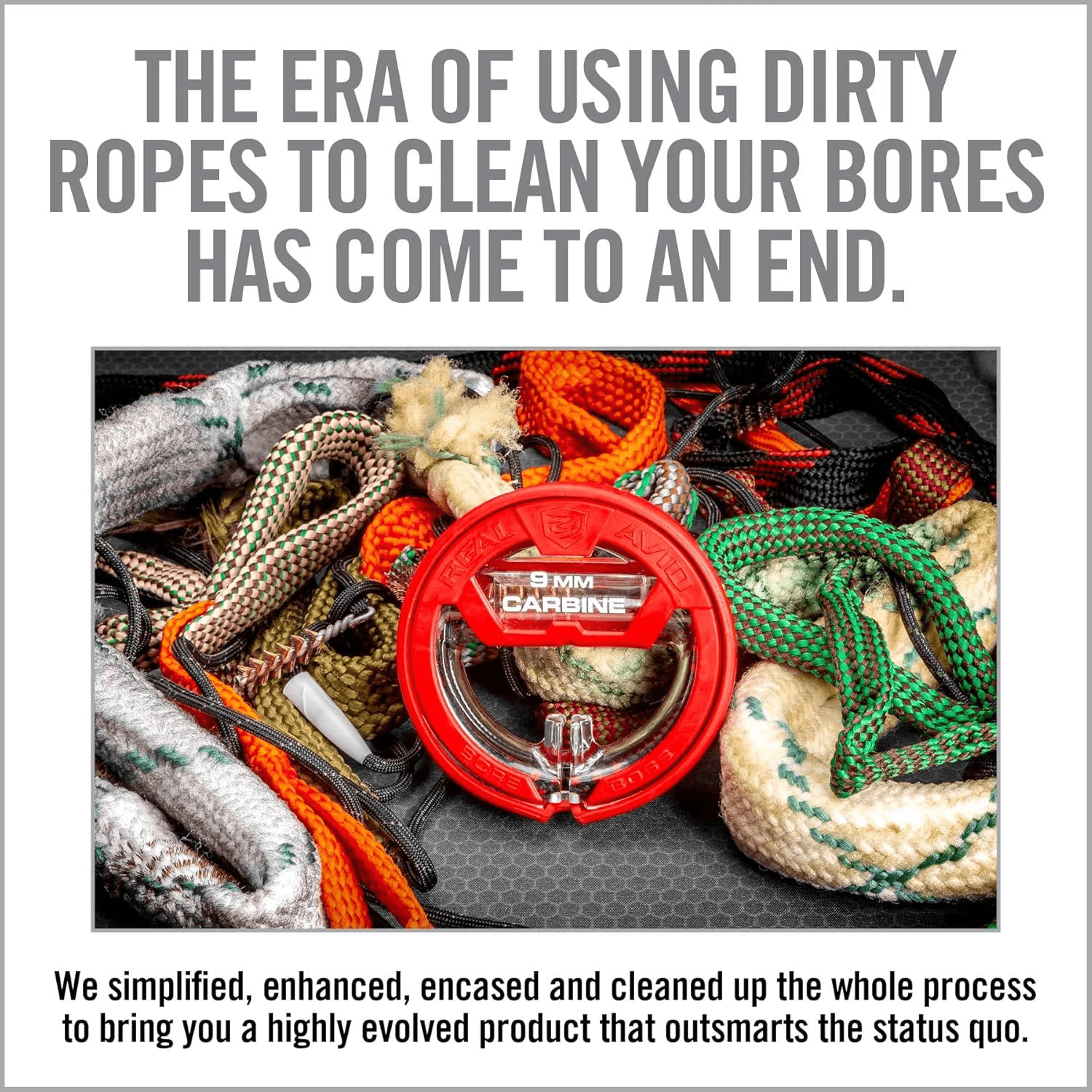 REAL AVID Bore Boss® 9mm WORLD’S EASIEST BORE CLEANER Namlu Temizleyici