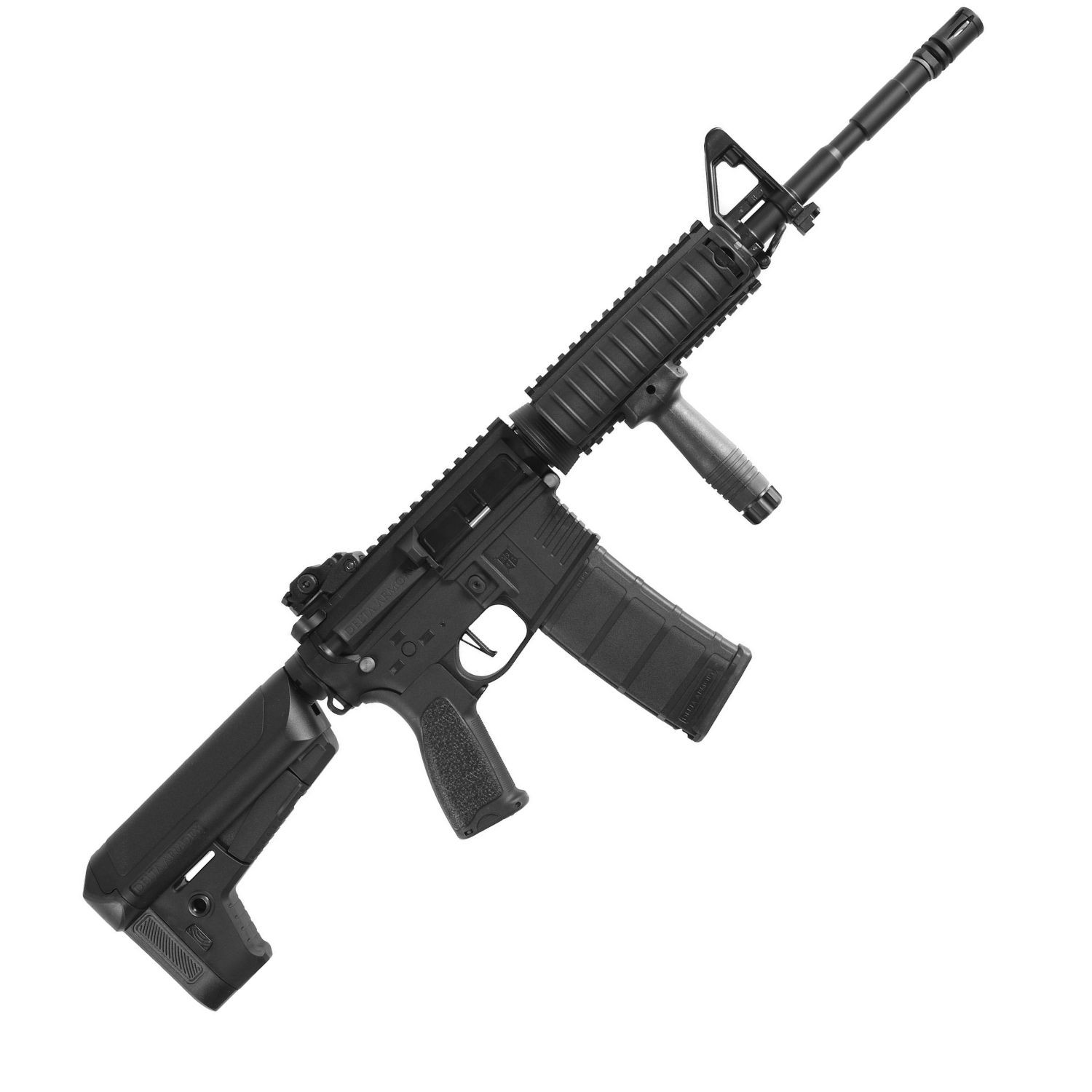 Delta Armory M4 AR15 RIS Charlie PiL ŞARJ SET Airsoft Tüfek Siyah DA-C03