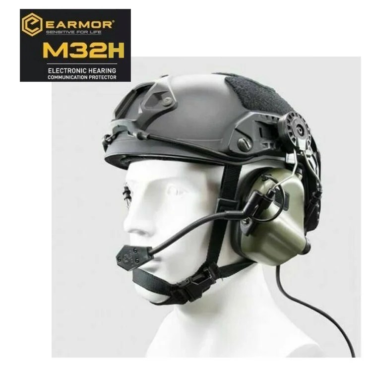OPSMEN EARMOR ''M32H MOD3'' TACTICAL KASK TIPI MIKROFONLU Aktif Koruma Atış Kulaklığı