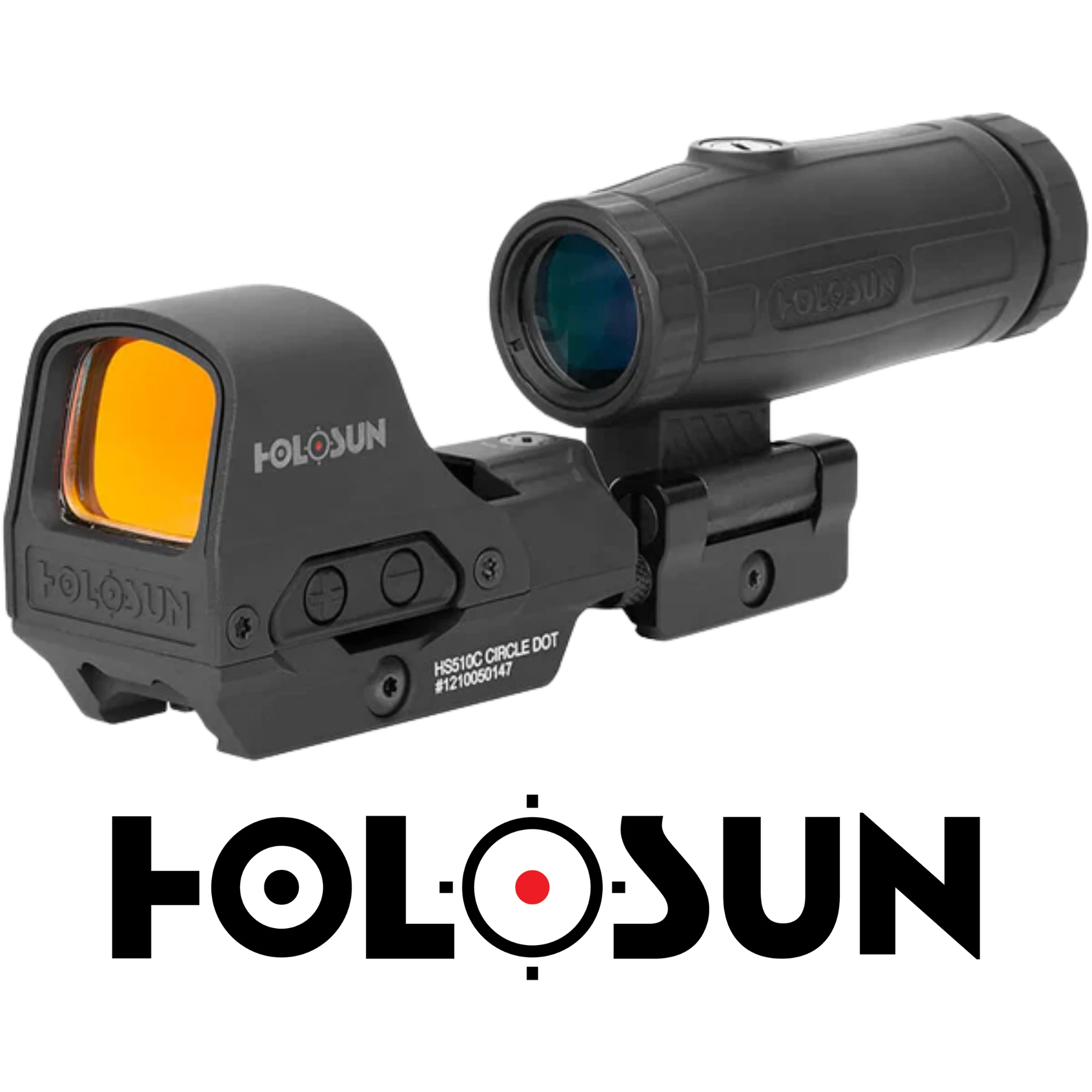 Holosun HS510C Open Reflex Sight & HM3X Magnifier Büyüteç Seti