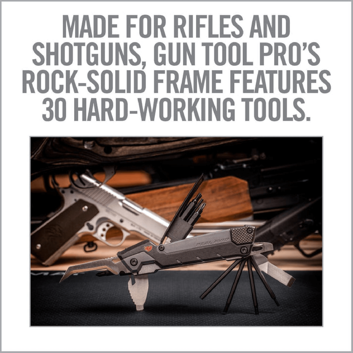 REAL AVID Gun Tool Pro® 30-IN-1 GUN MULTI-TOOL FOR RIFLES & SHOTGUNS