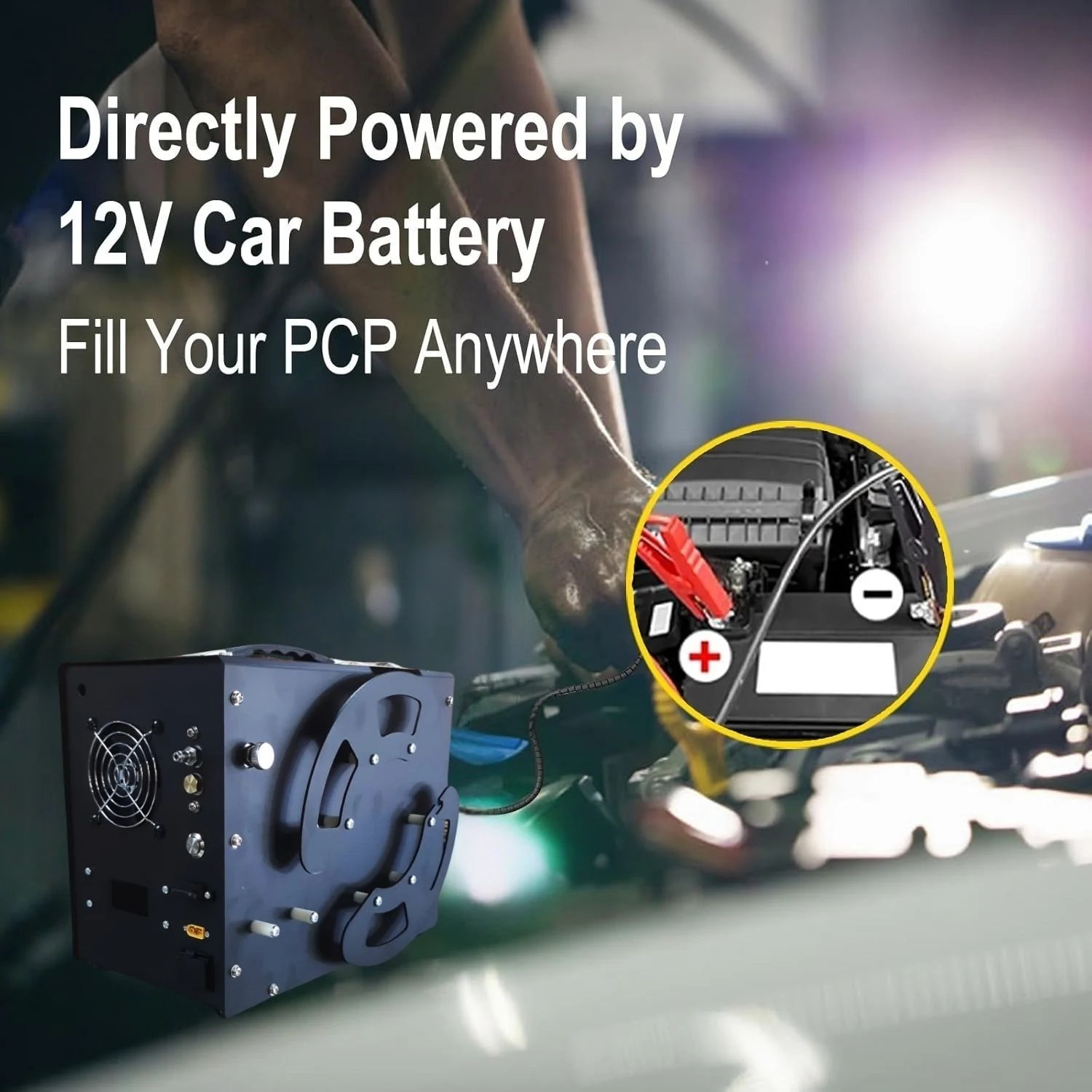 TUXING HPA ve PCP HAVALI TÜFEK KOMPRESÖRÜ (4500 Psi - 300 Bar) Araba Aküsü ve Elektrik ile Dolum