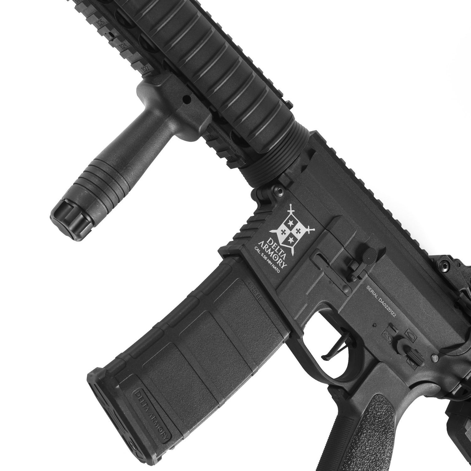 Delta Armory M4 AR15 RIS Charlie PiL ŞARJ SET Airsoft Tüfek Siyah DA-C03