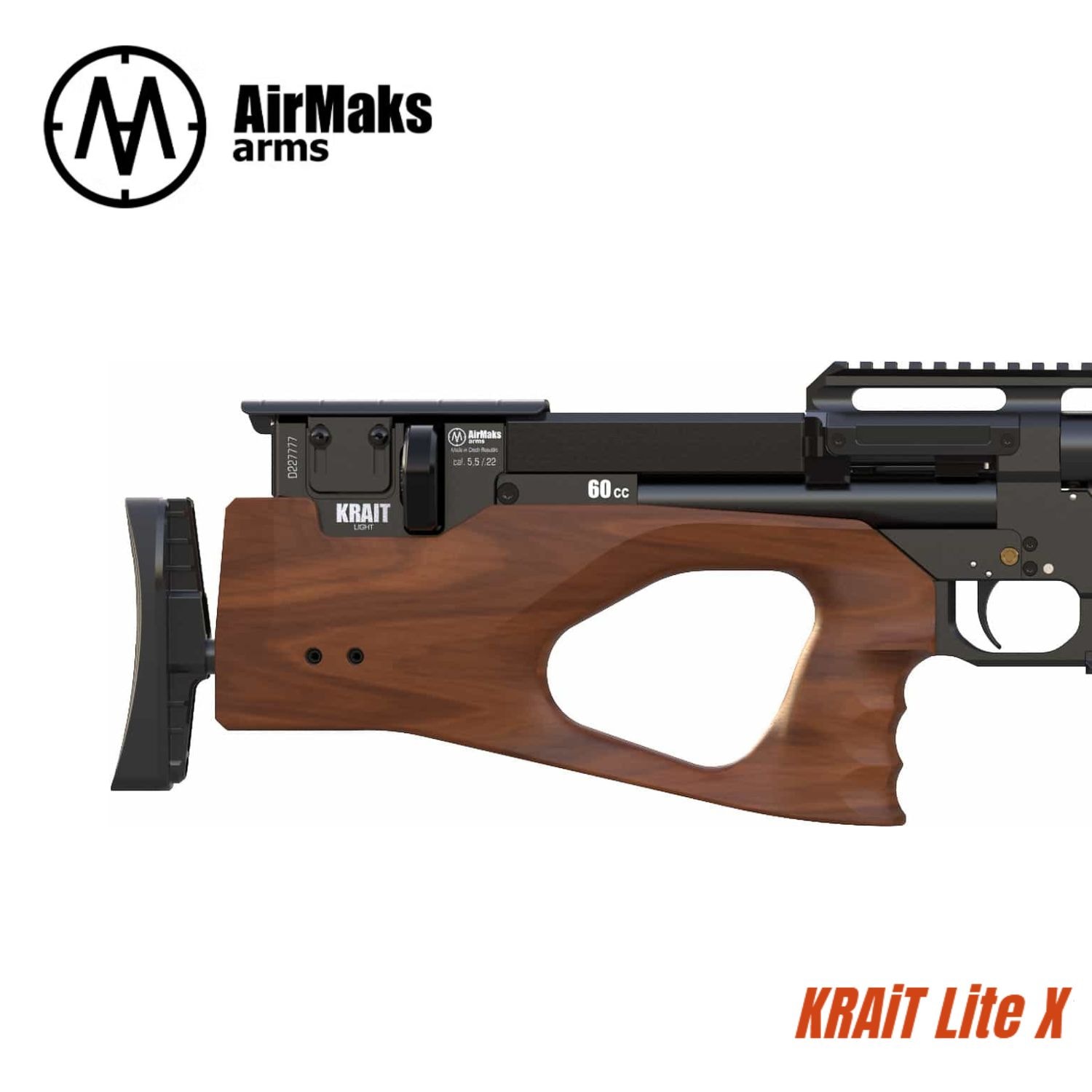 Airmaks KRAIT Lite X 5.5mm/.22cal SİYAH PCP HAVALI TÜFEK