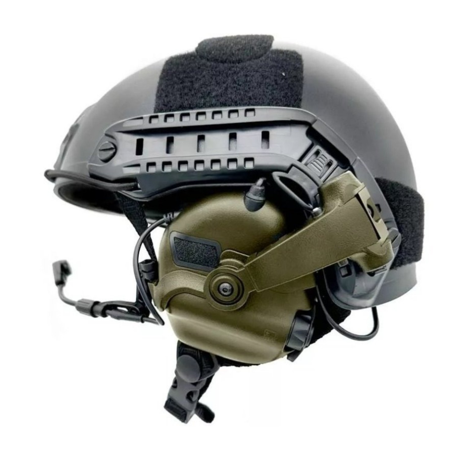 EARMOR M32X PLUS Kask Atış Kulaklığı Kulak Koruma Telsiz Yuvalı (Foliage Green) Yeşil (KULAKLIK)