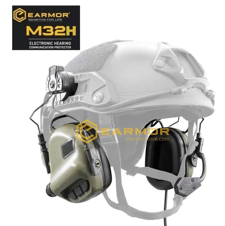 OPSMEN EARMOR ''M32H MOD3'' TACTICAL KASK TIPI MIKROFONLU Aktif Koruma Atış Kulaklığı