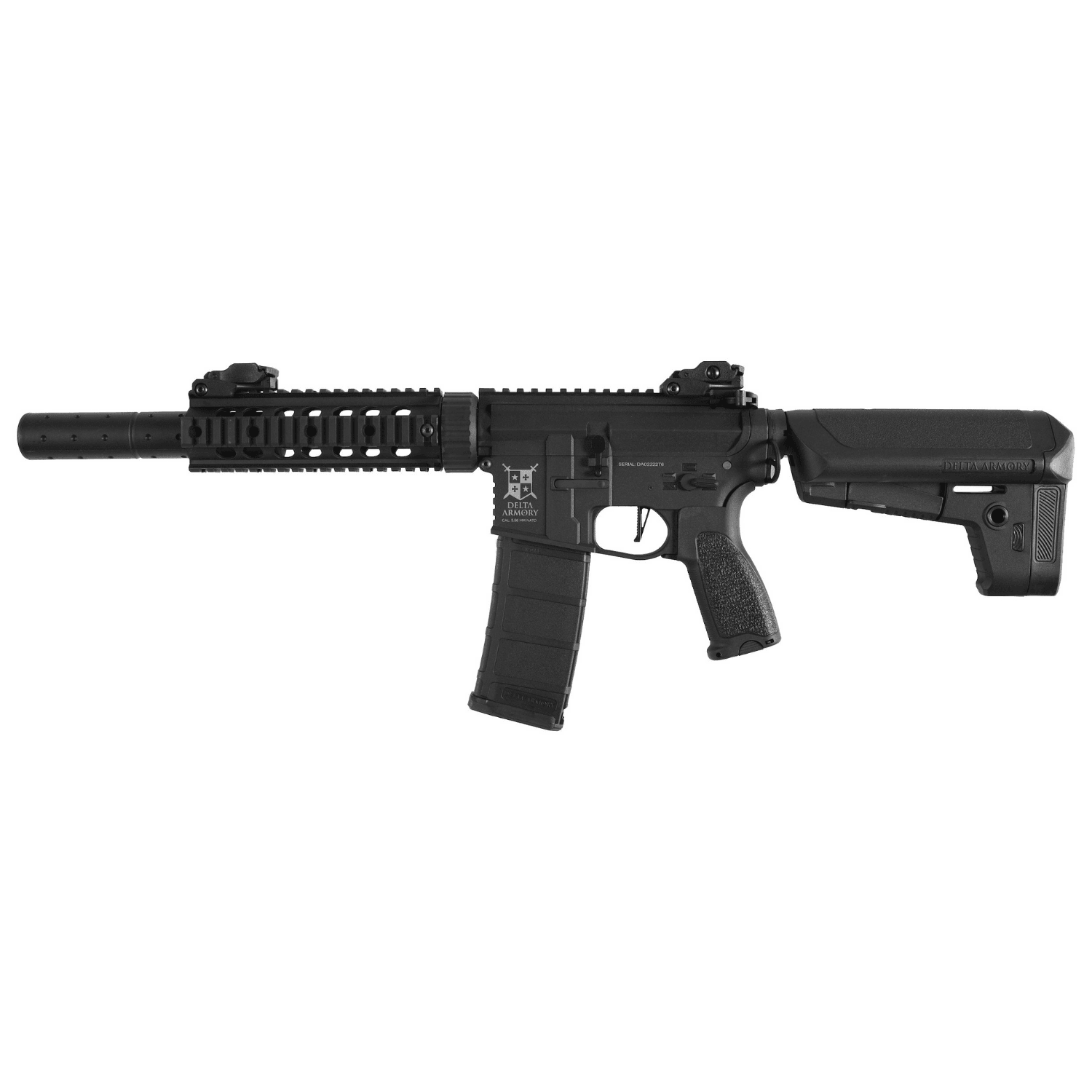 Delta Armory AR15 SilentOps 7'' Charlie PiL ŞARJ SET Airsoft Tüfek Siyah DA-C05
