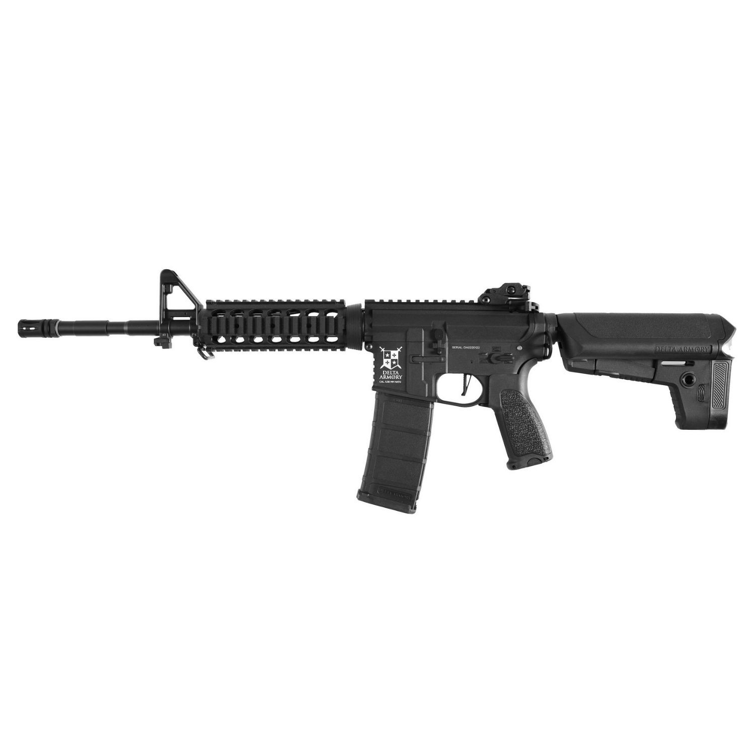 Delta Armory M4 AR15 RIS Charlie PiL ŞARJ SET Airsoft Tüfek Siyah DA-C03
