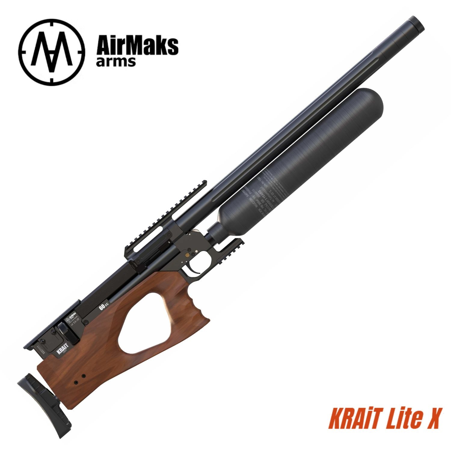 Airmaks KRAIT Lite X 5.5mm/.22cal SİYAH PCP HAVALI TÜFEK