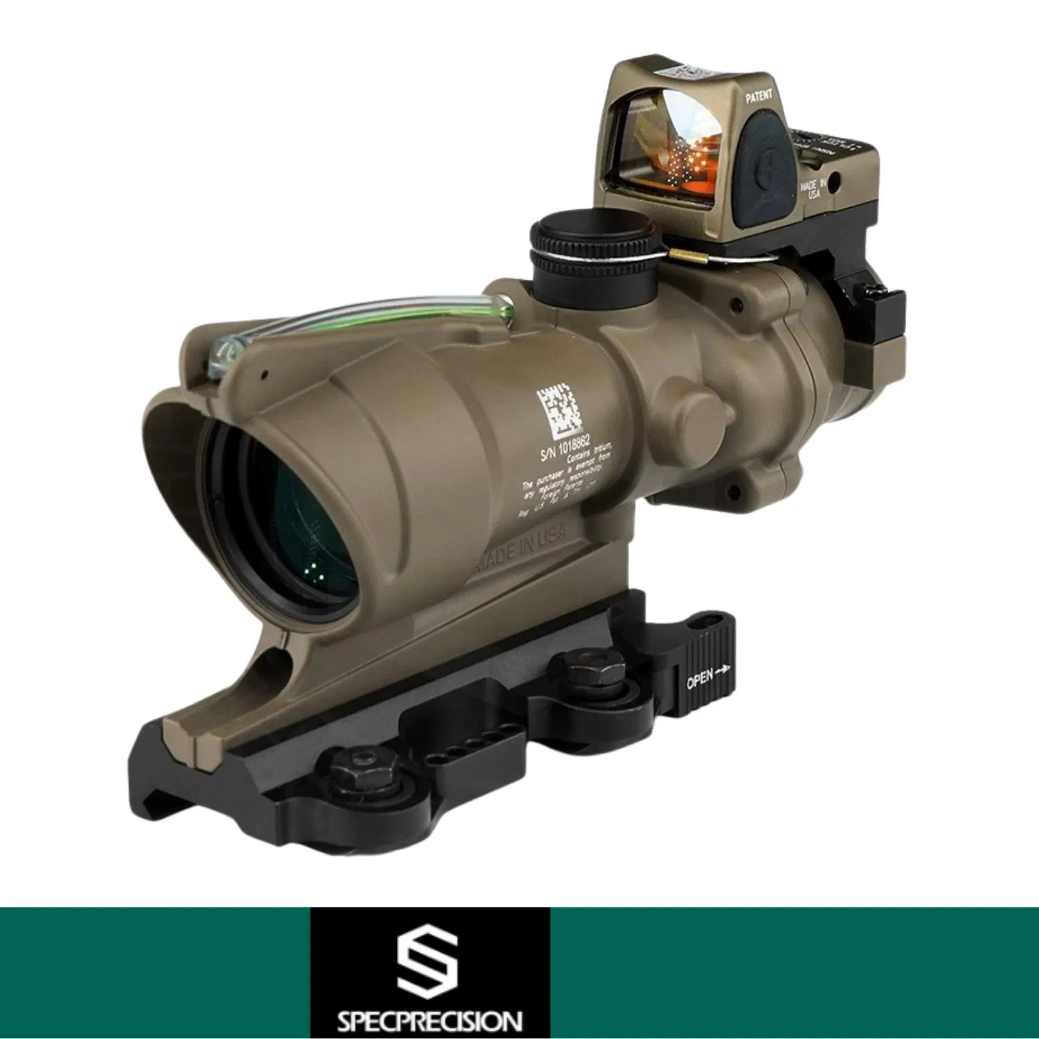 Ta31 Rmr Mount Specprecision Trijicon TA31 TAN: Green Chevron Reticle & RM82 & LT100 ...