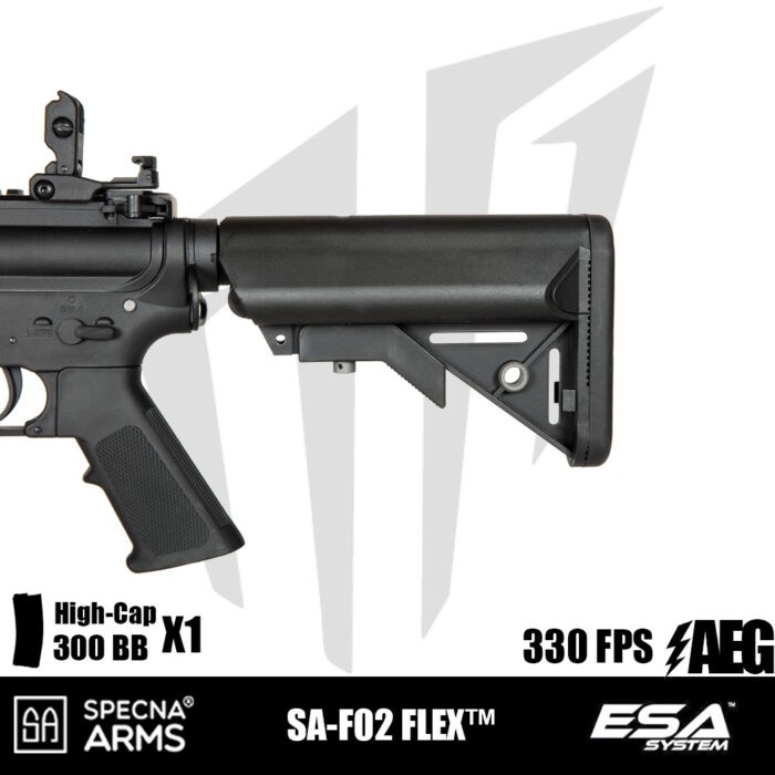 Specna Arms SA-F02 FLEX Airsoft Tüfeği – 330 FPS – Siyah