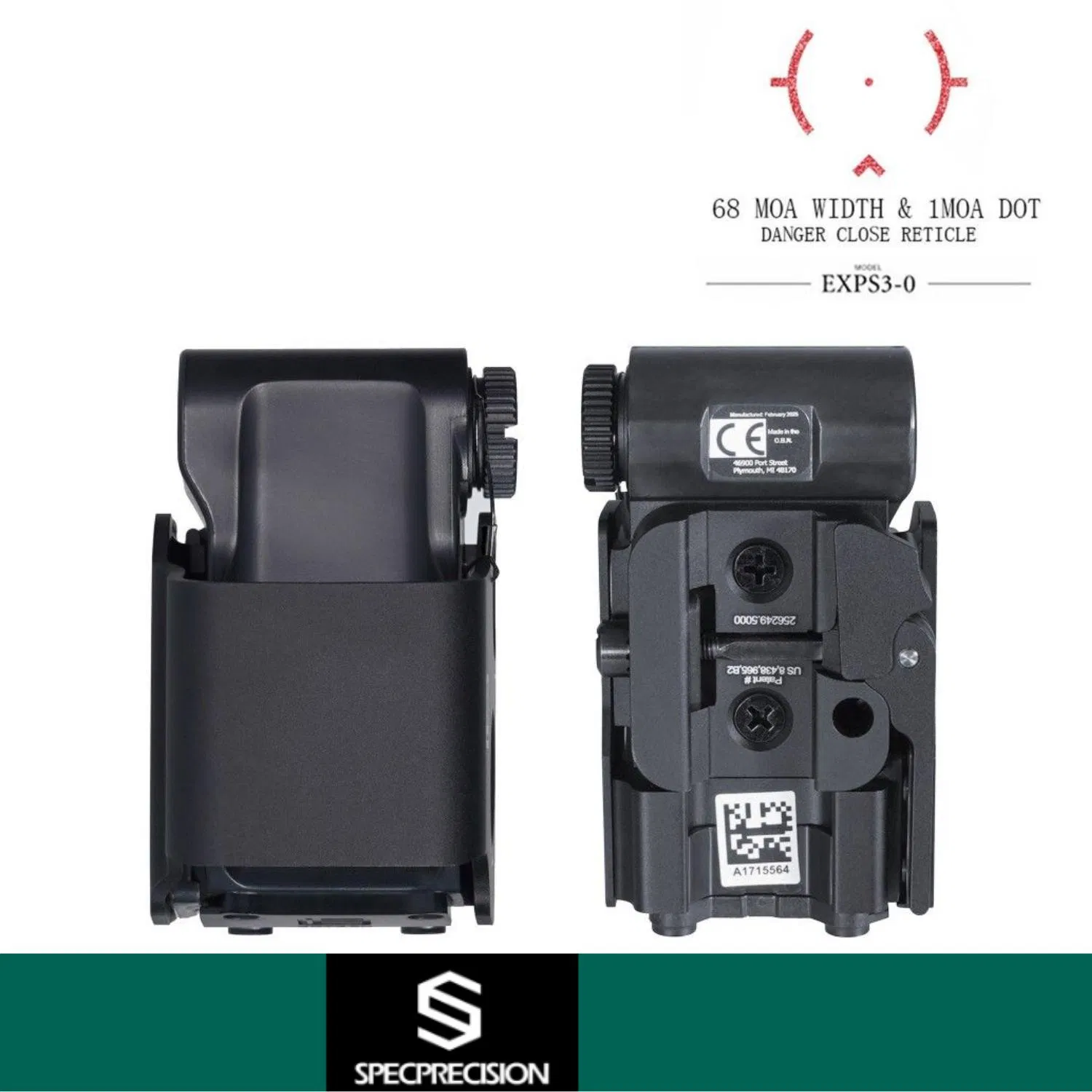 Specprecision Airsoft Exps3 DCR Reticle 2026 Upgraded Deluxe Edition ...