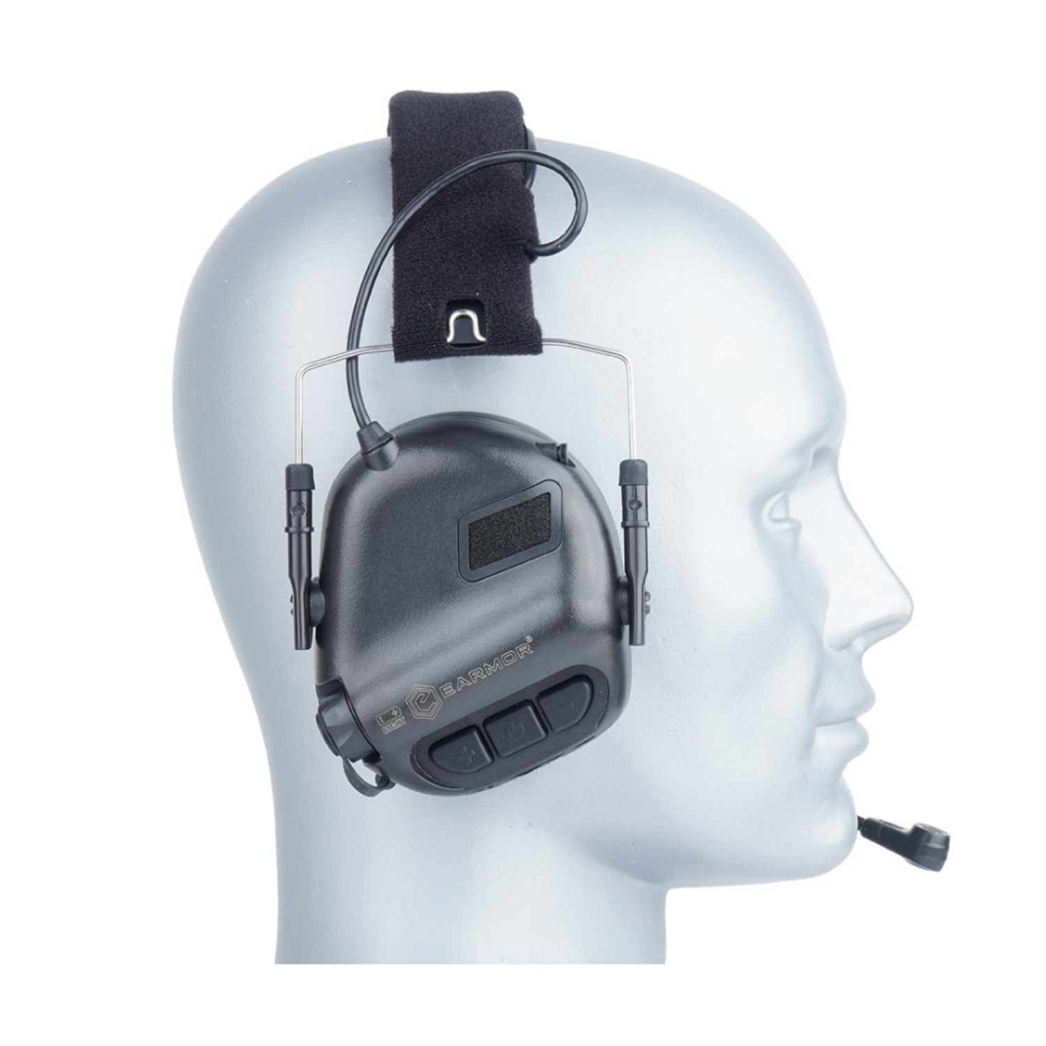 EARMOR M32X PLUS Kask Atış Kulaklığı Kulak Koruma Telsiz Yuvalı (Black) Siyah (KULAKLIK)
