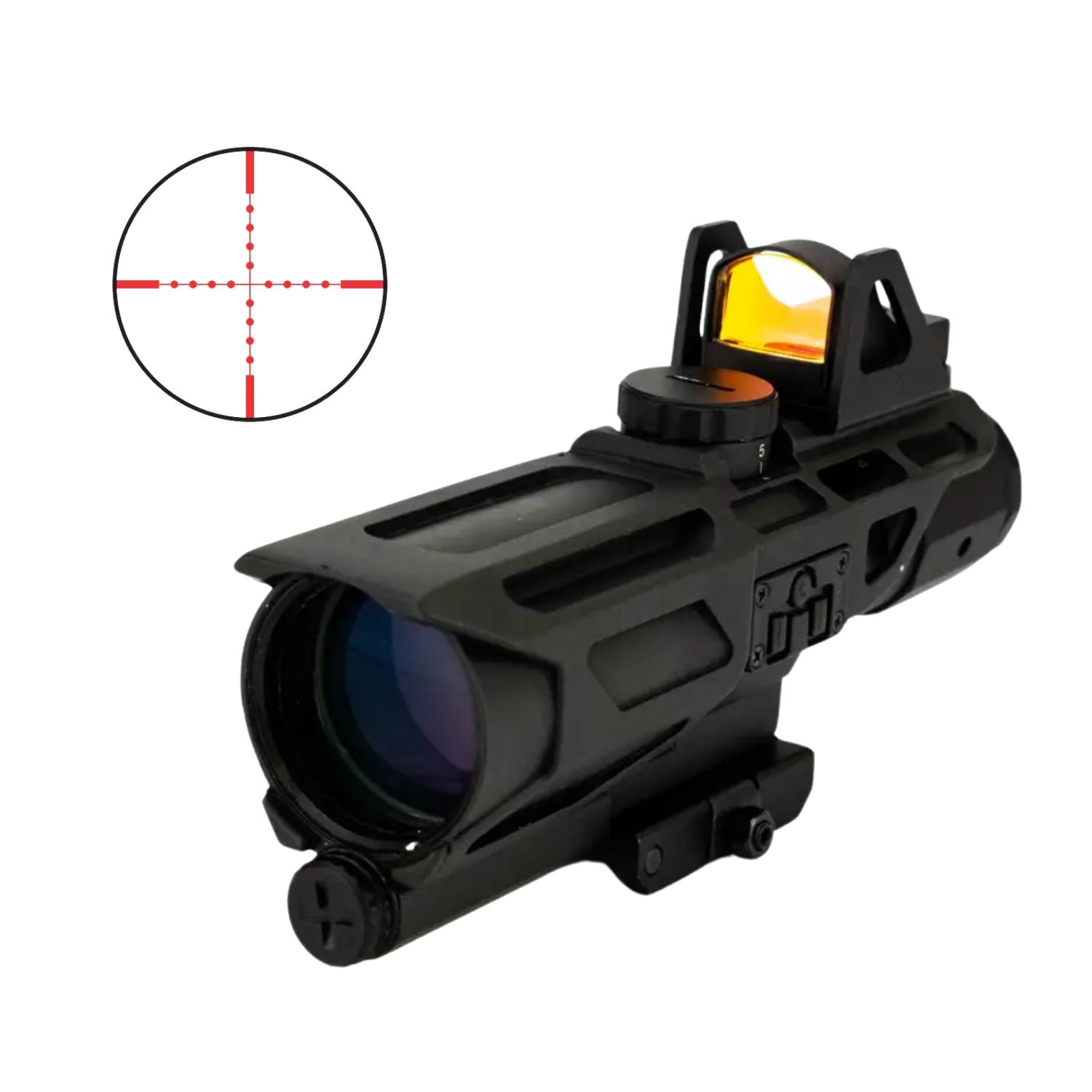 NcSTAR GEN3 USS SIYAH 3-9X40mm Mil-Dot Dürbün & Micro Dot Optik