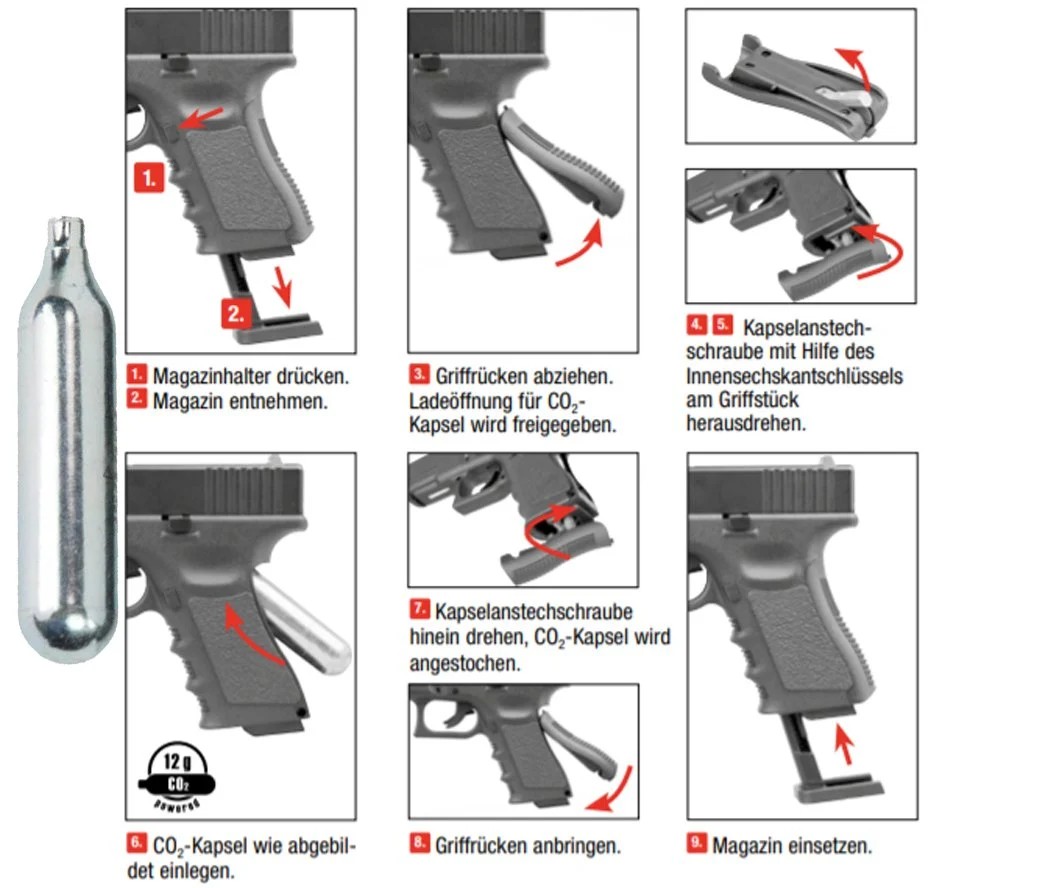 UMAREX Glock 19 NONBLOWBACK Havalı Tabanca 4.5 mm