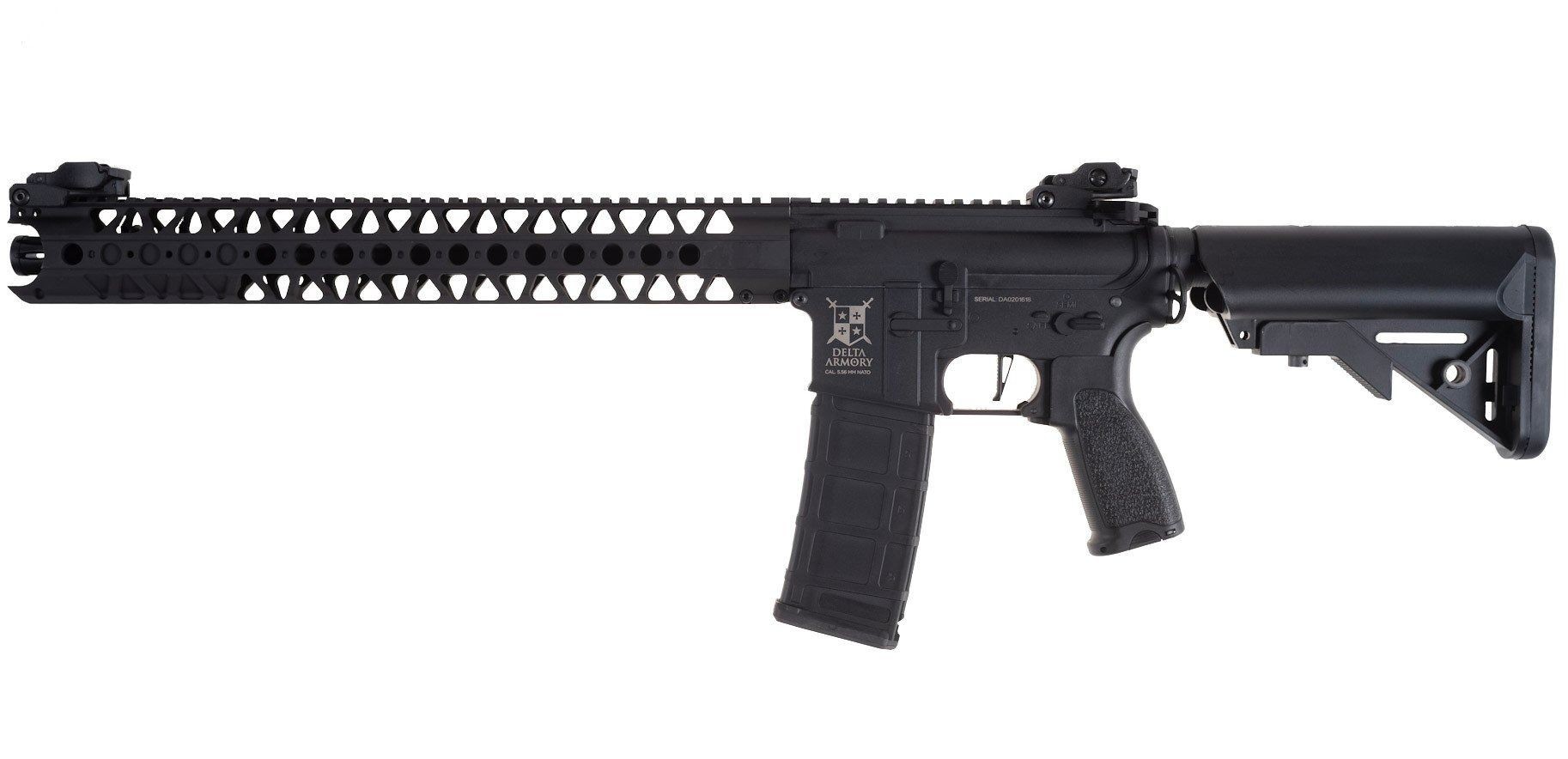 Delta Armory AR15 LA 16,2” BRAVO PIL ŞARJ SET Airsoft Tüfek / Siyah DA-B12