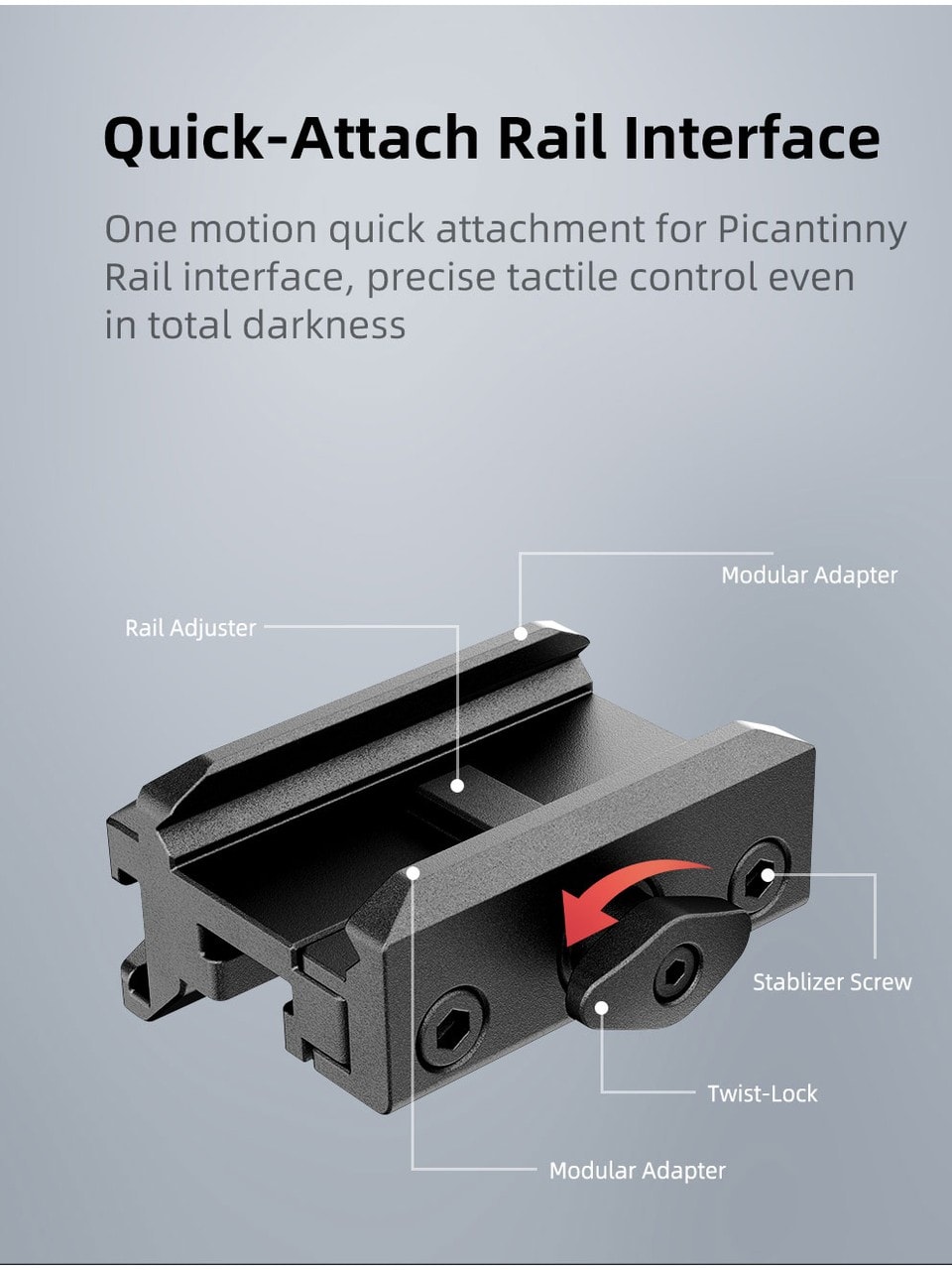 Klarus GL4 Tactical Rail 3300 Lümen Tüfek Feneri