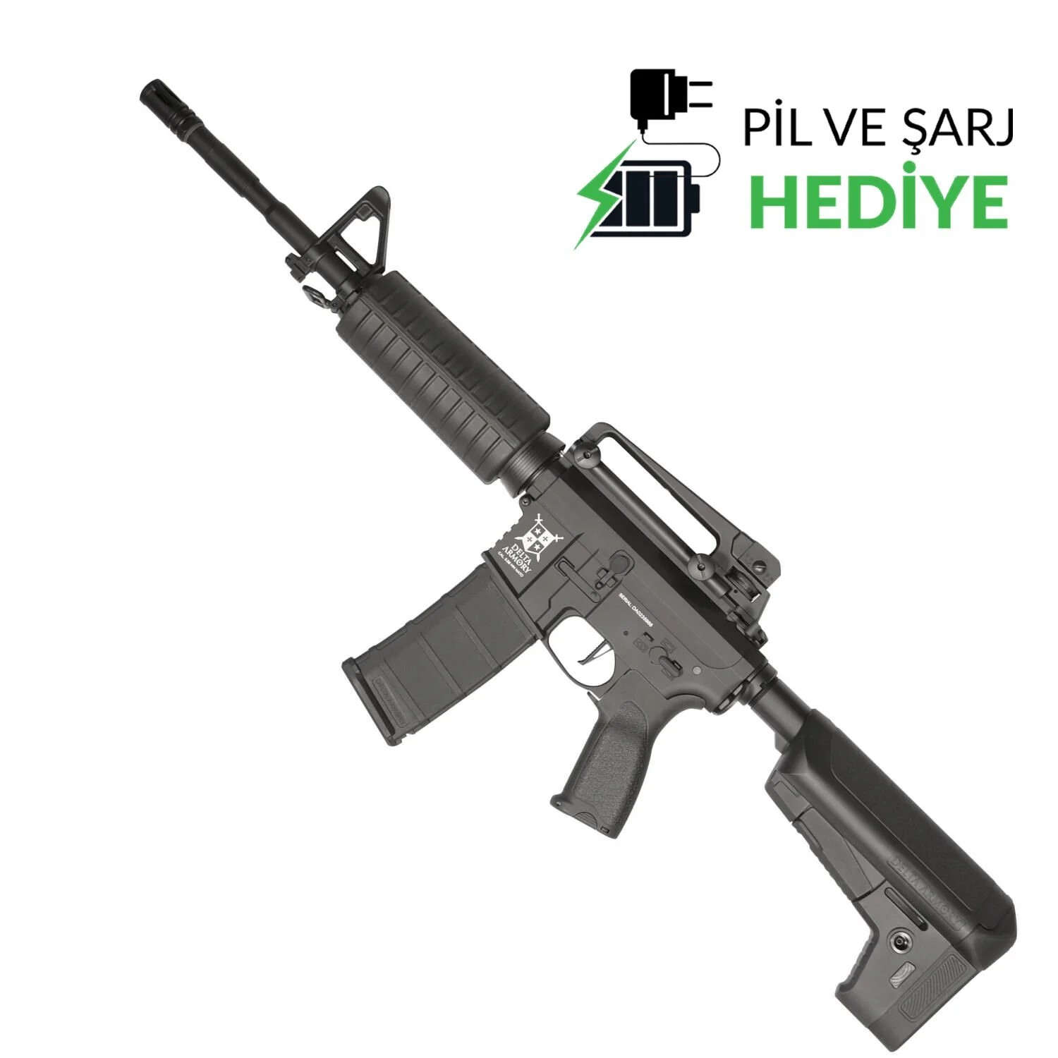 Delta Armory M4 AR15 CLASSIC Metal Alpha Airsoft Tüfek / Siyah DA-A11