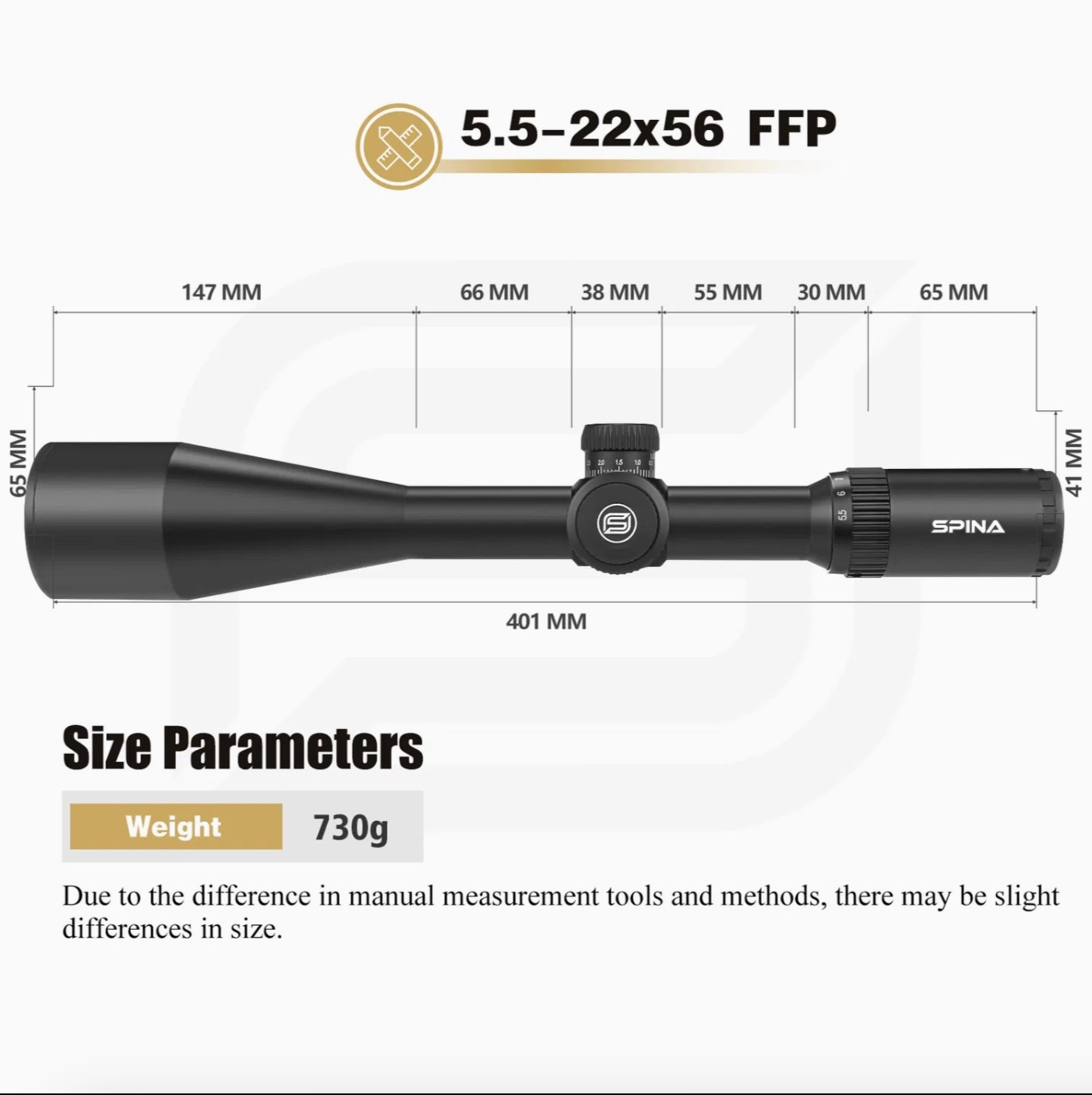 Spina 5.5-22x56 E FFP