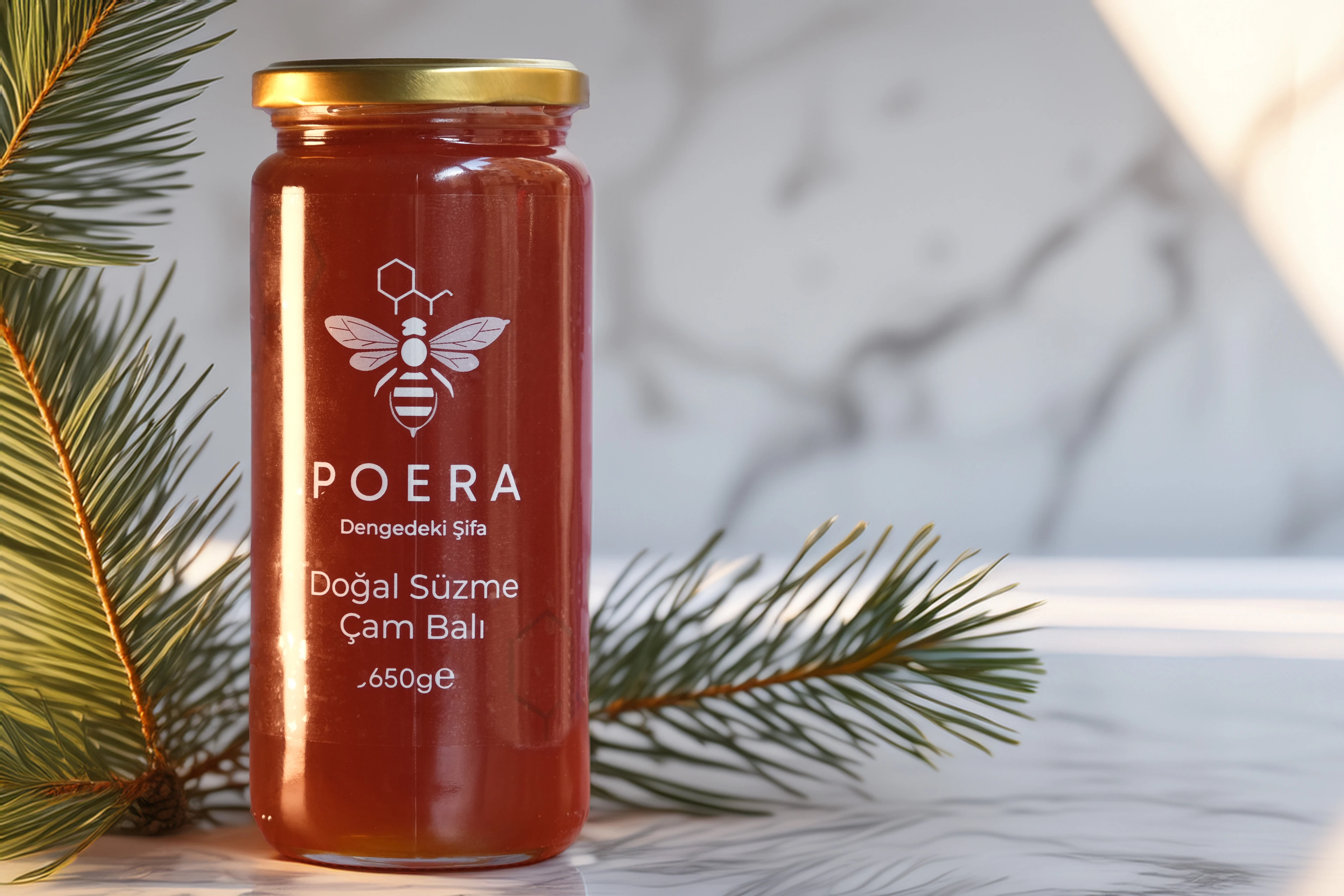 POERA Süzme Çam Balı 650 Gr