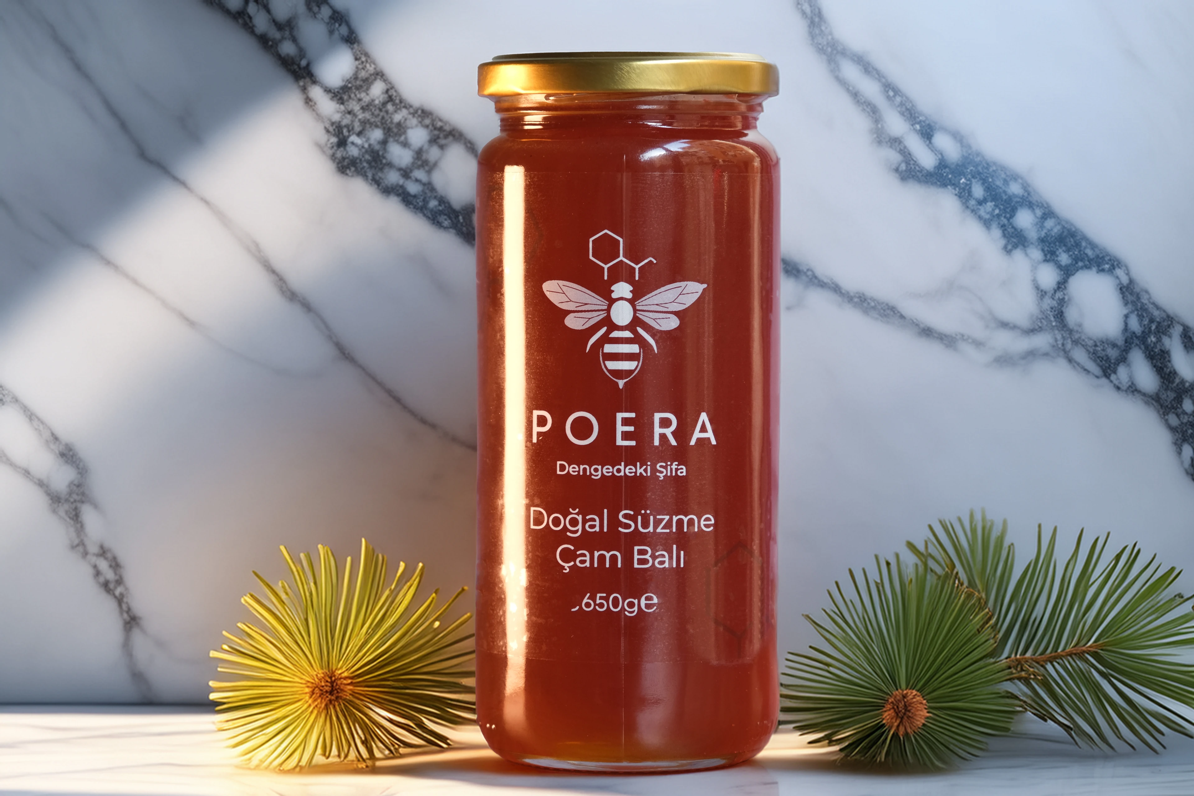 POERA Süzme Çam Balı 650 Gr