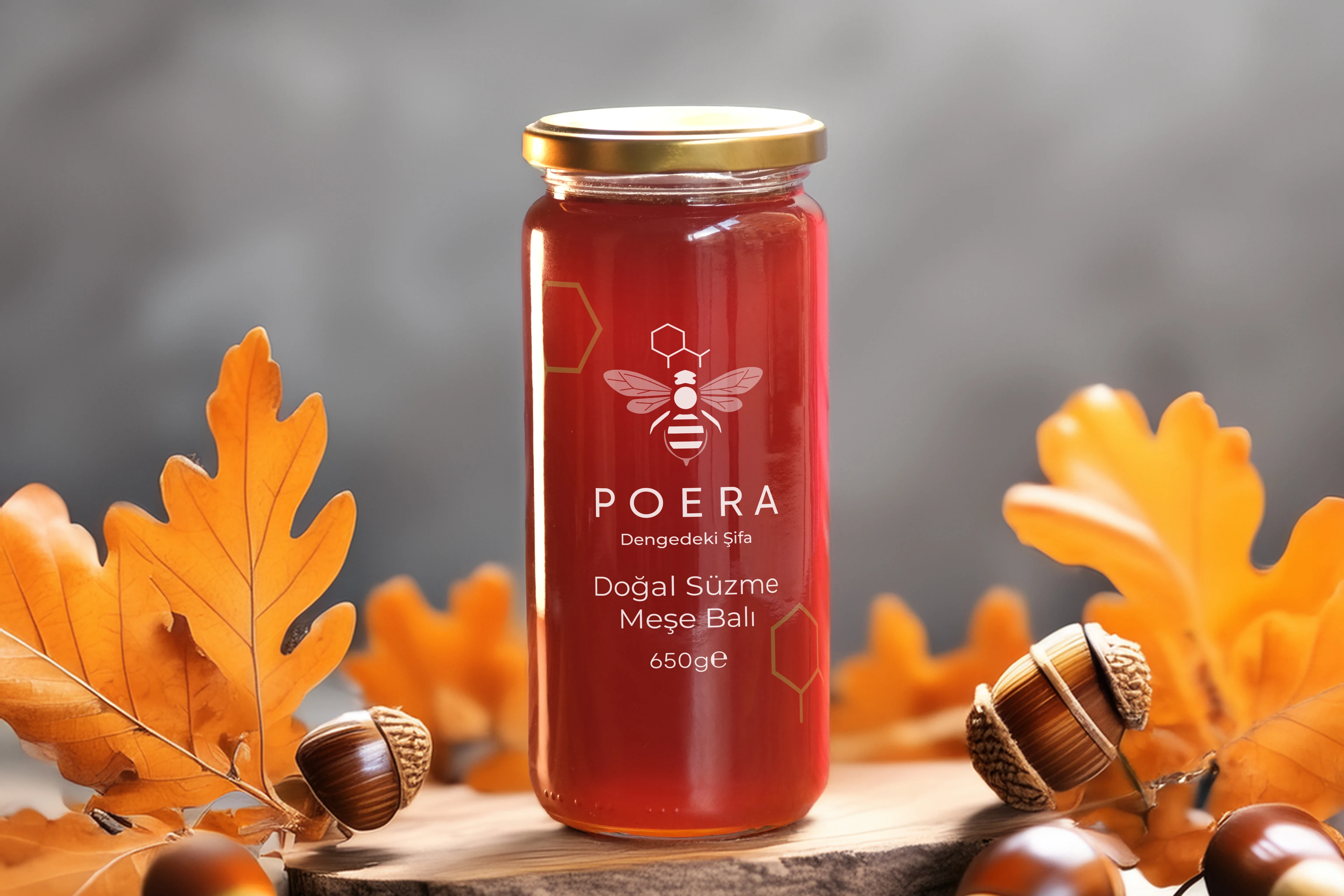 POERA Süzme Meşe Balı 650 Gr