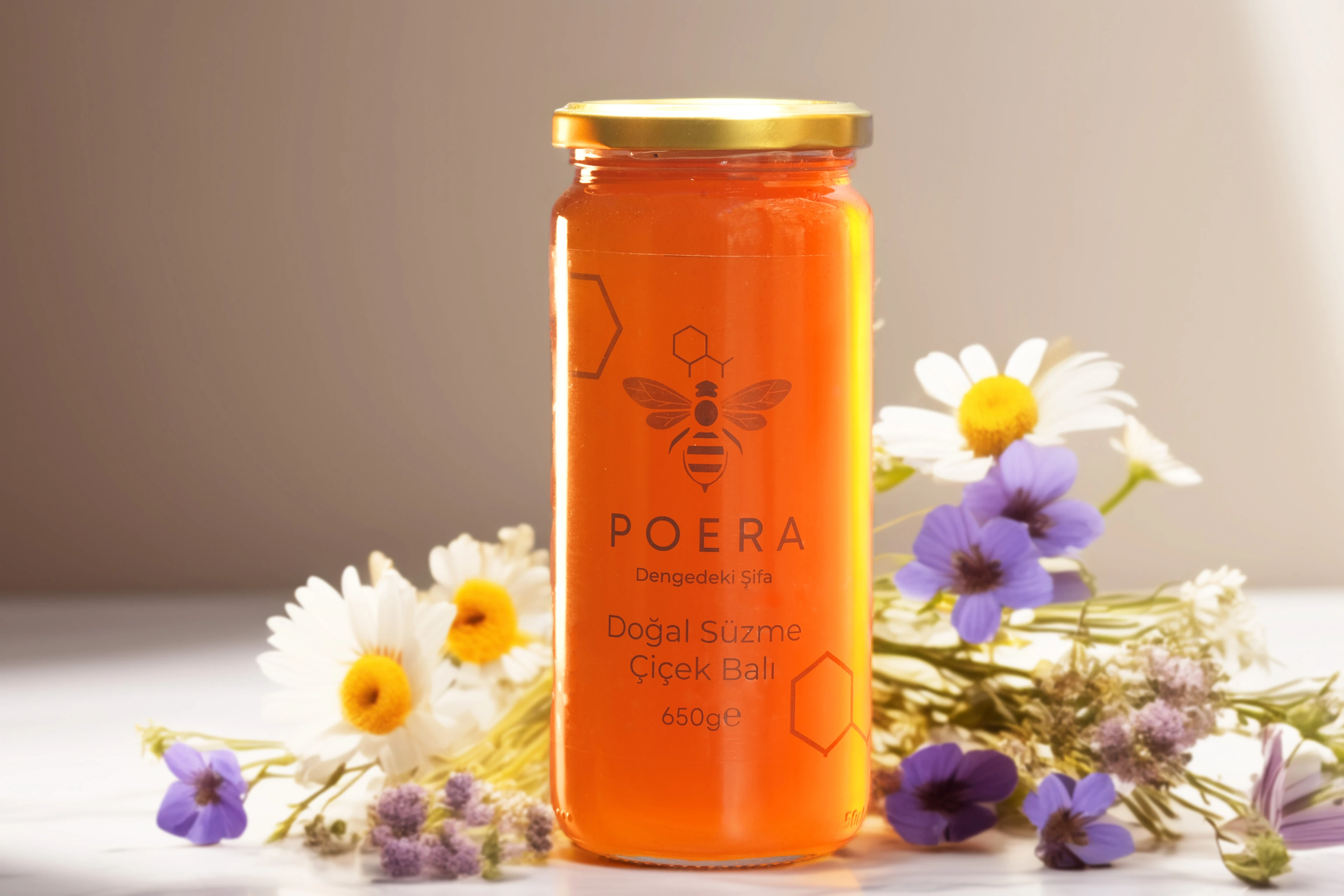 POERA Süzme Çiçek Balı 650 Gr