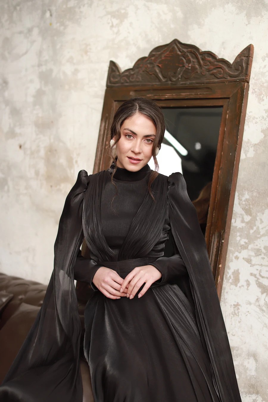 Corsage Belt Dress Evening Dress