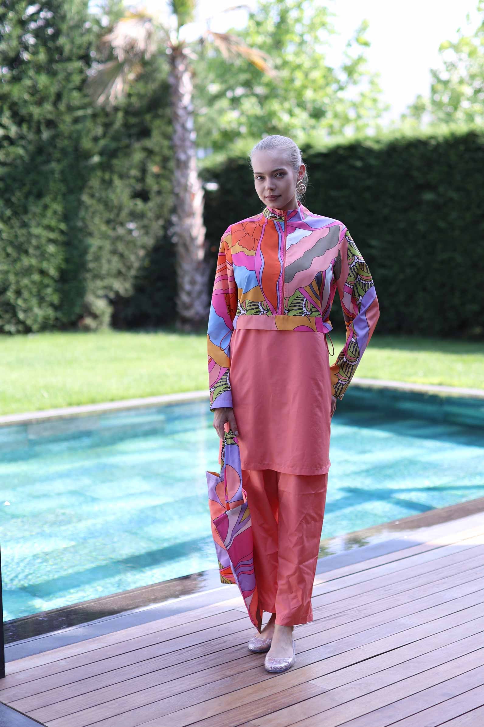 Mercan Desen Mayo Pembe