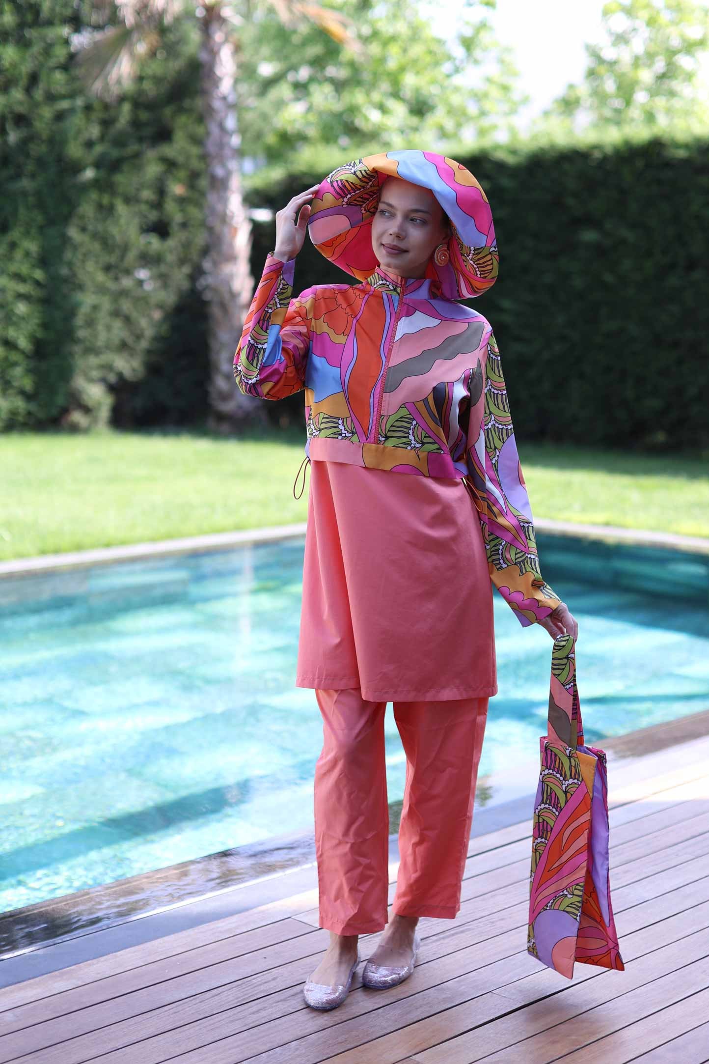 Mercan Desen Mayo Pembe
