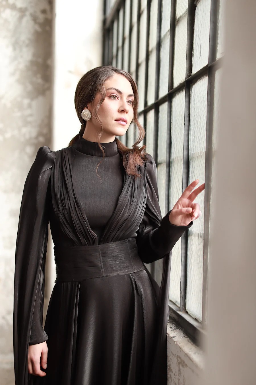 Corsage Belt Dress Evening Dress