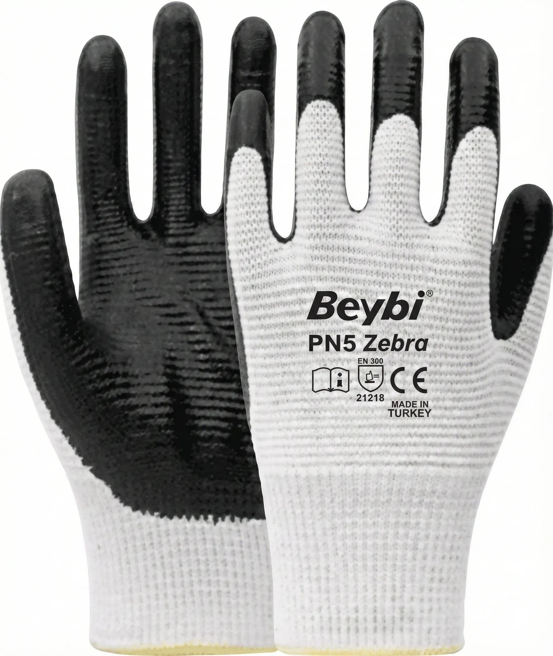 BEYBİ PN3 Polyester Örme Nitril Eldiven